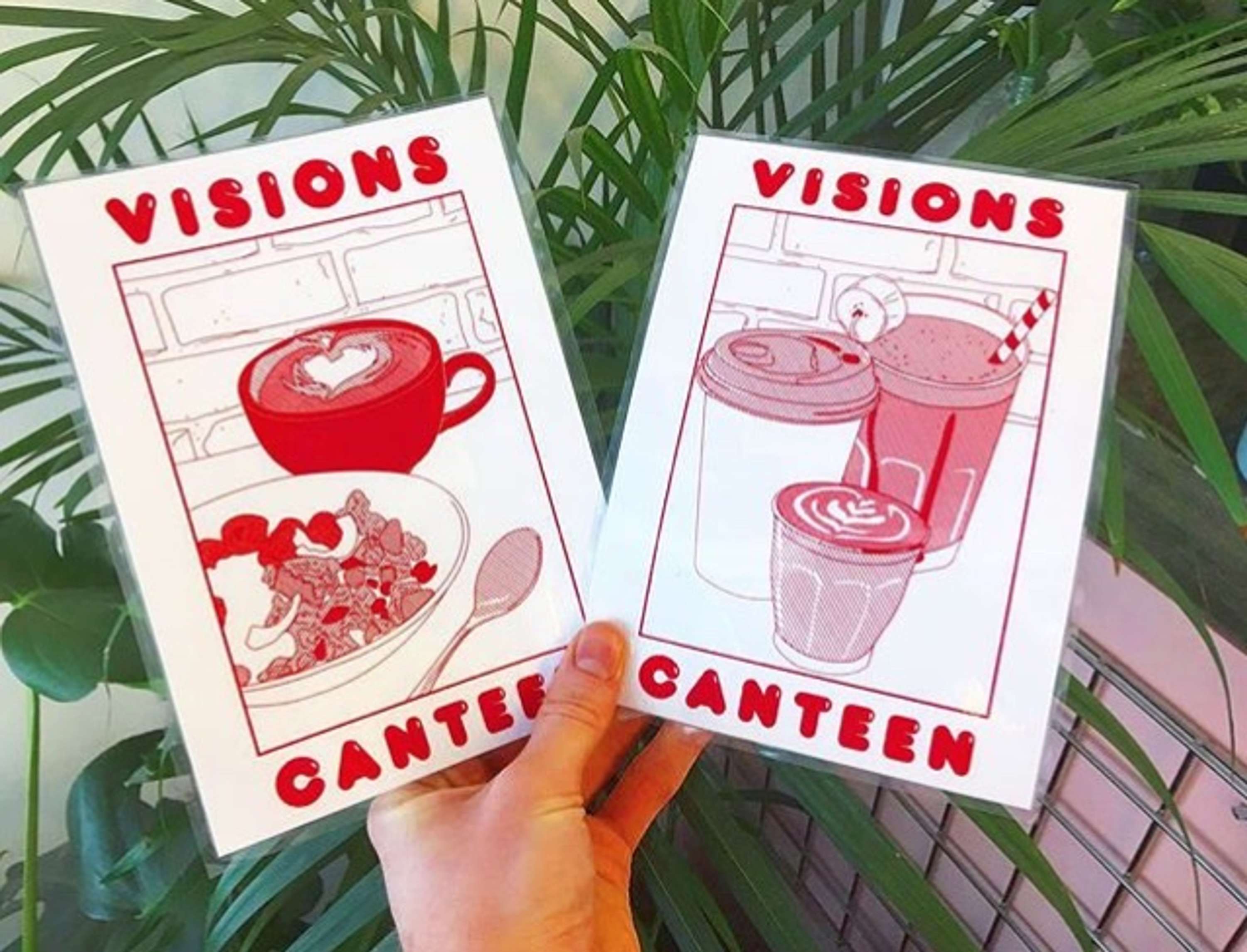 Visions Canteen Menus + Print by Gemma Lawrence