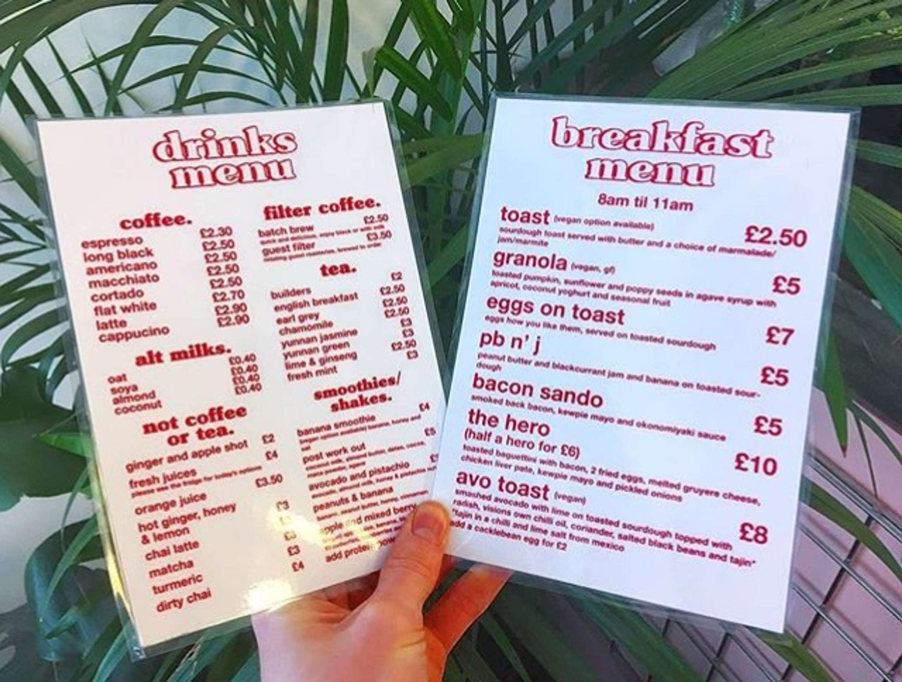 Visions Canteen Menus + Print by Gemma Lawrence