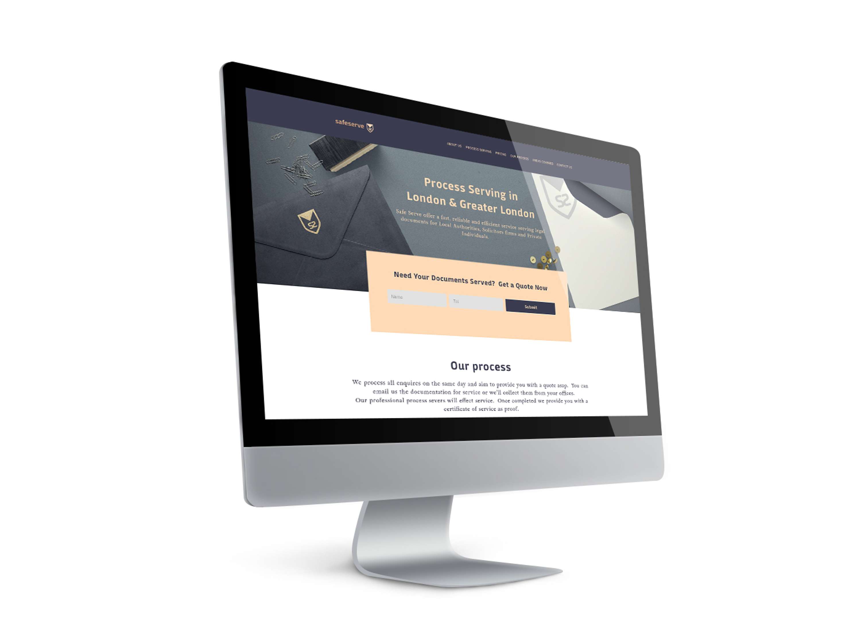 SafeServe Branding, Creative Support & Web Design by Chaten Parmar