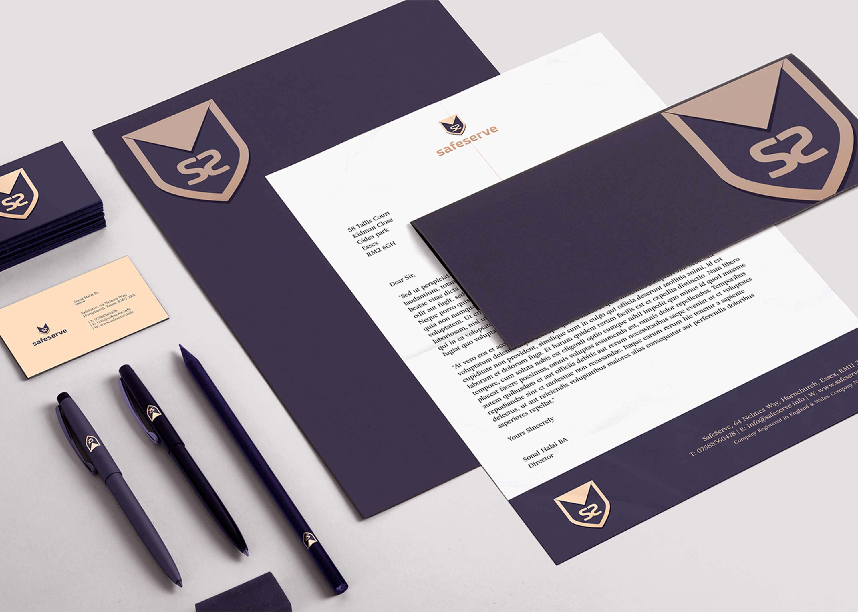 SafeServe Branding, Creative Support & Web Design by Chaten Parmar