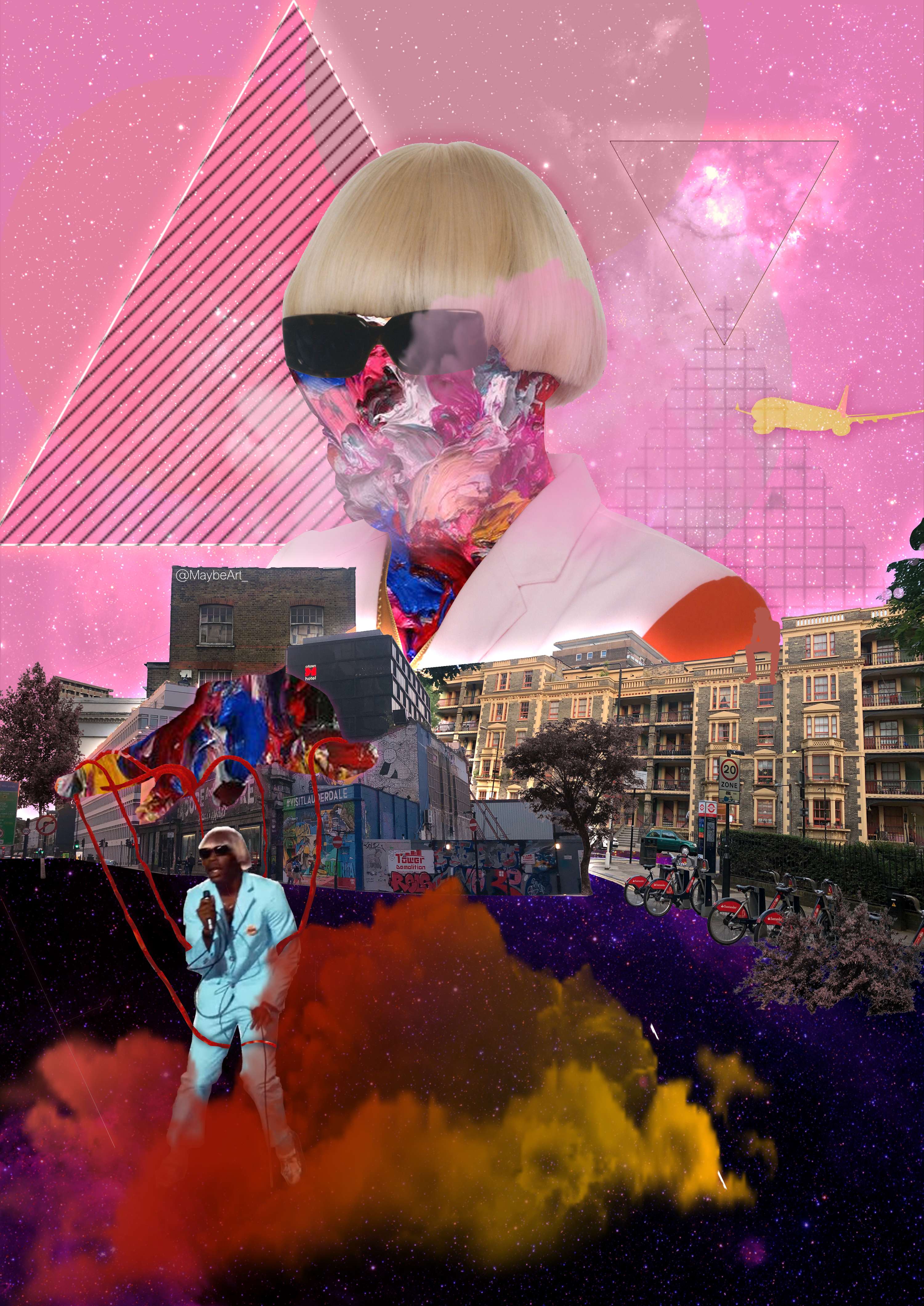 Pink & Architecture by Yasmin Idris