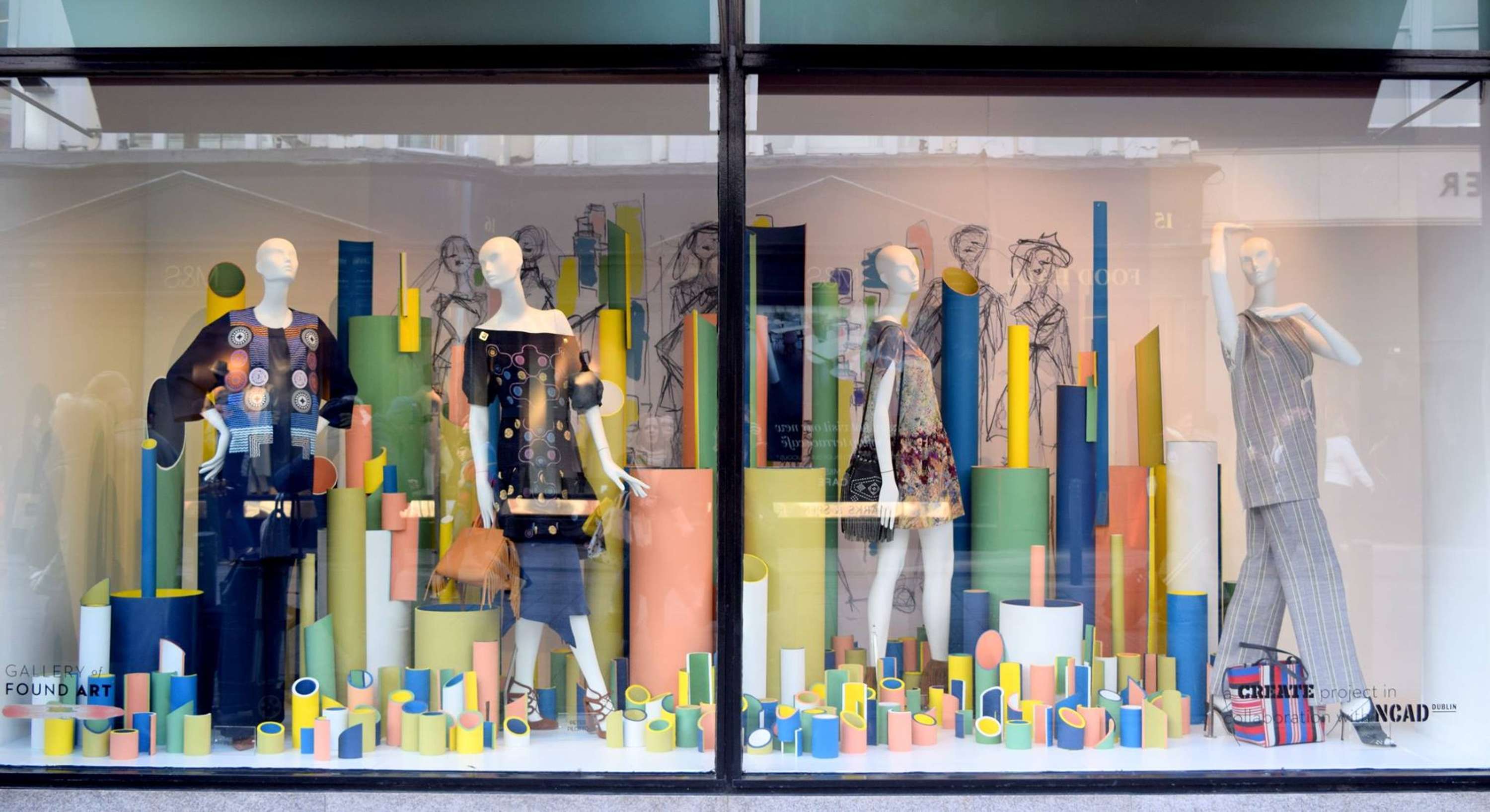 Recycled Visual Merchandising with Brown Thomas by Órla de Paor