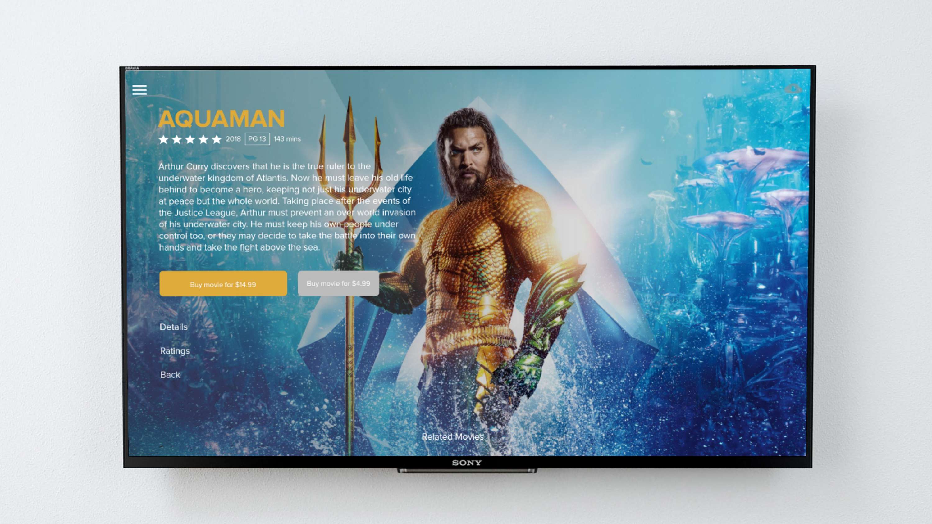 TV App UI Design by Laura Sands