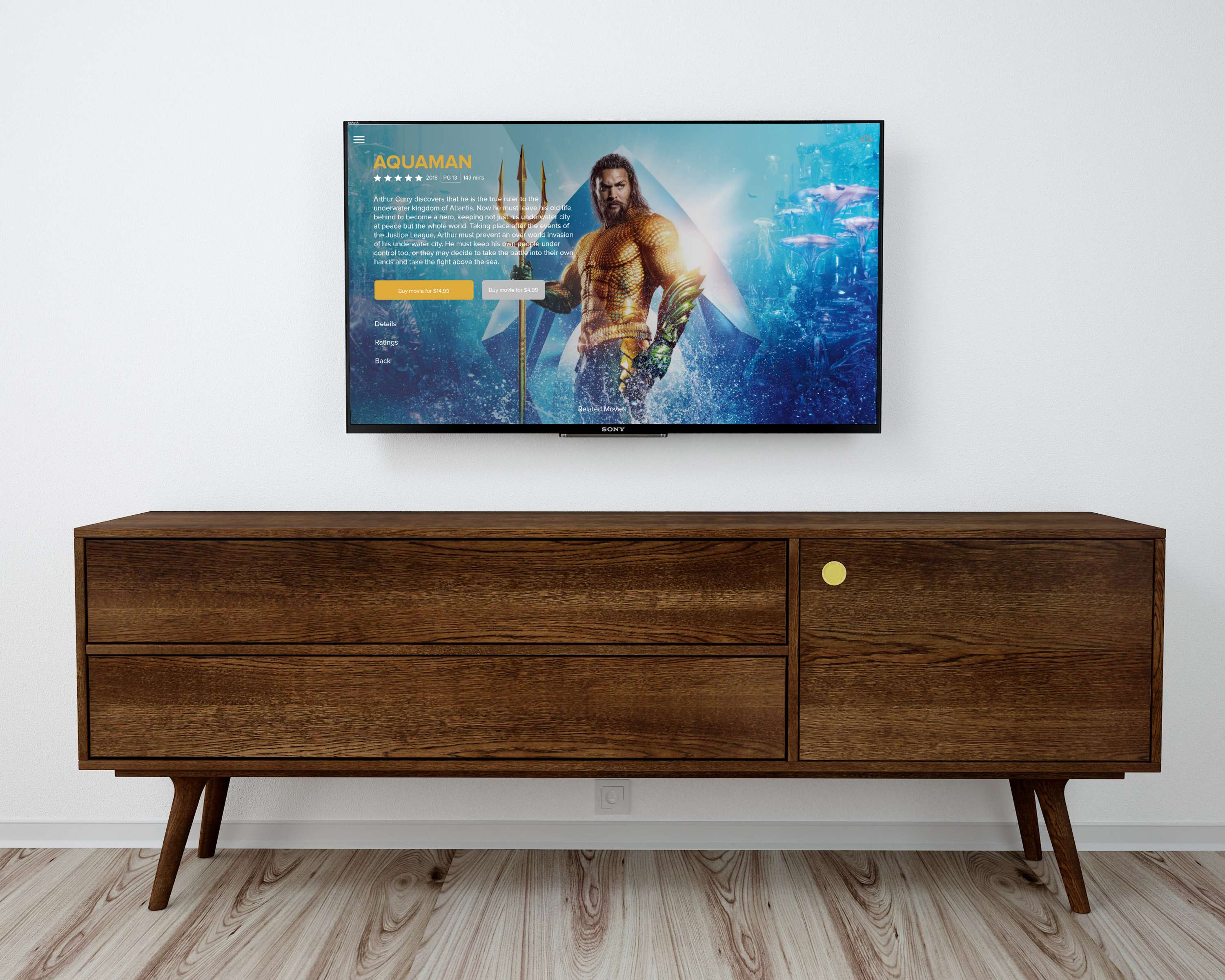TV App UI Design by Laura Sands