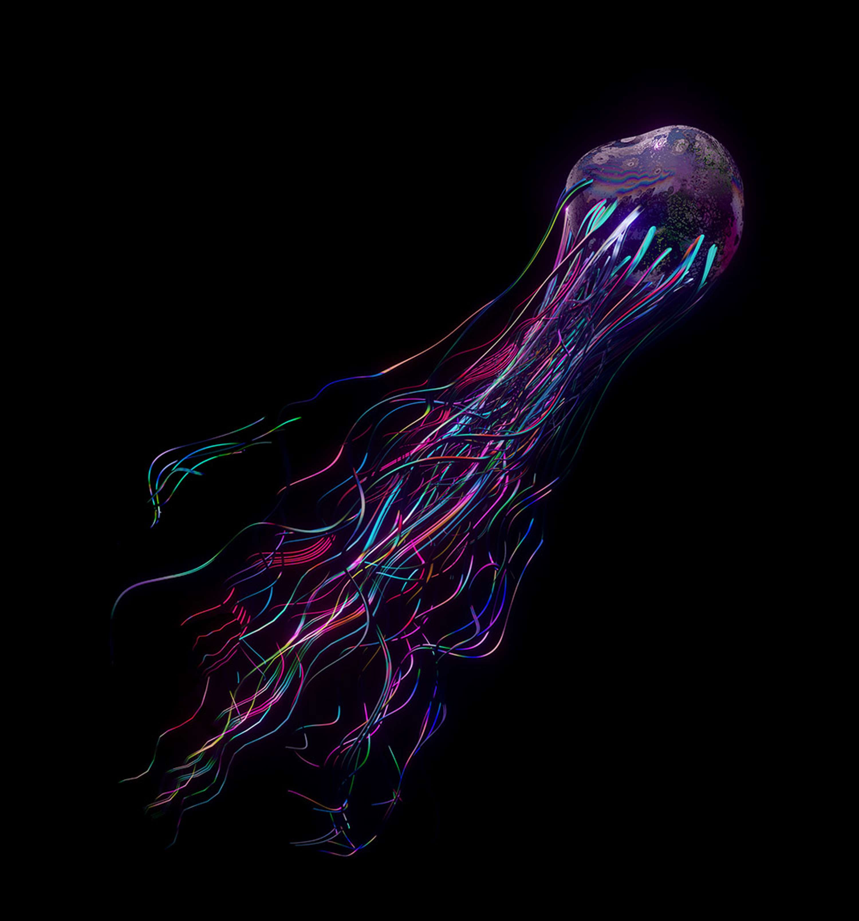 Psychedelic Jellyfish by chris keegan