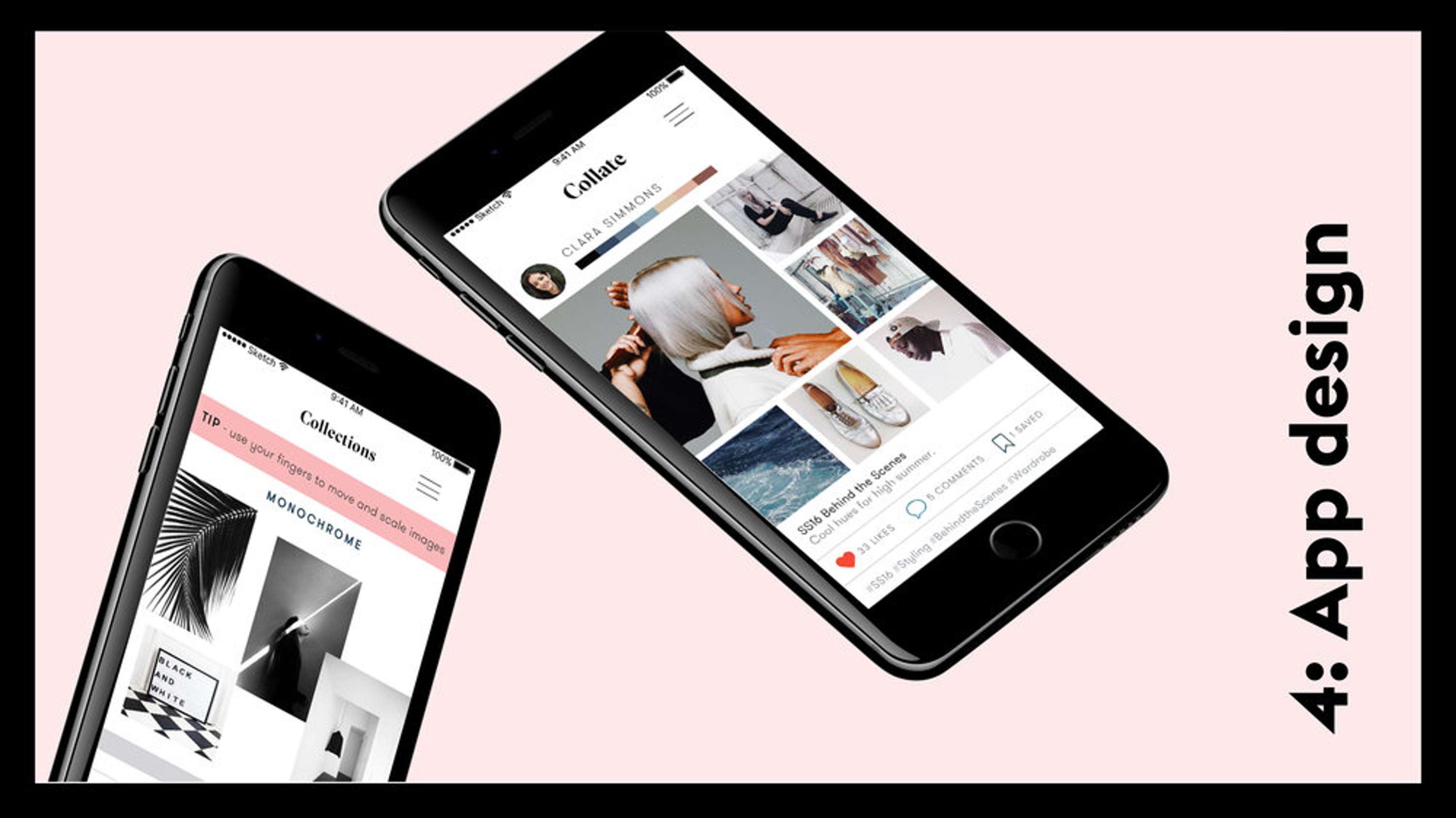 Collate App Design UX / UI by Rosie Hardwick