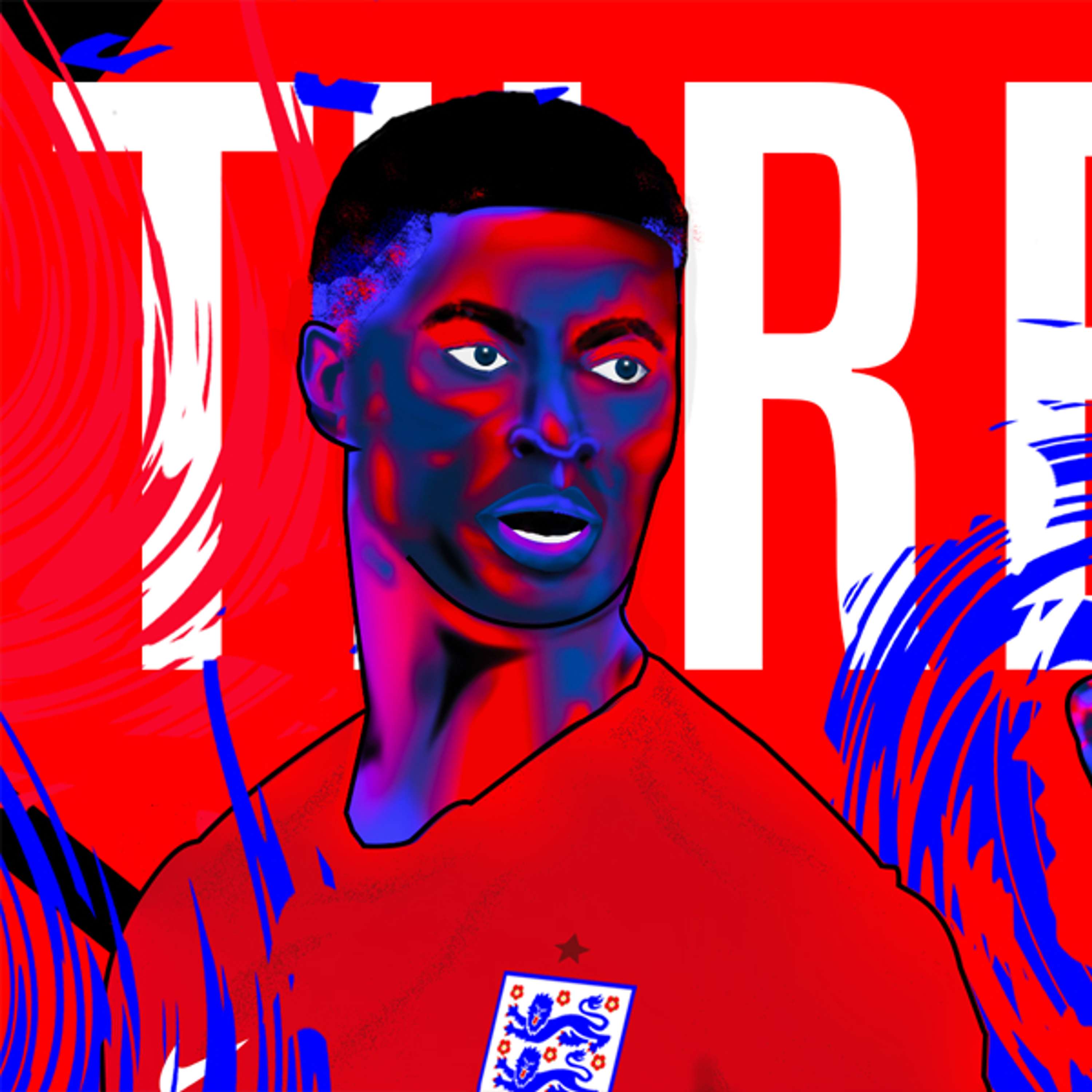 England — Three Lines by Michael Dane