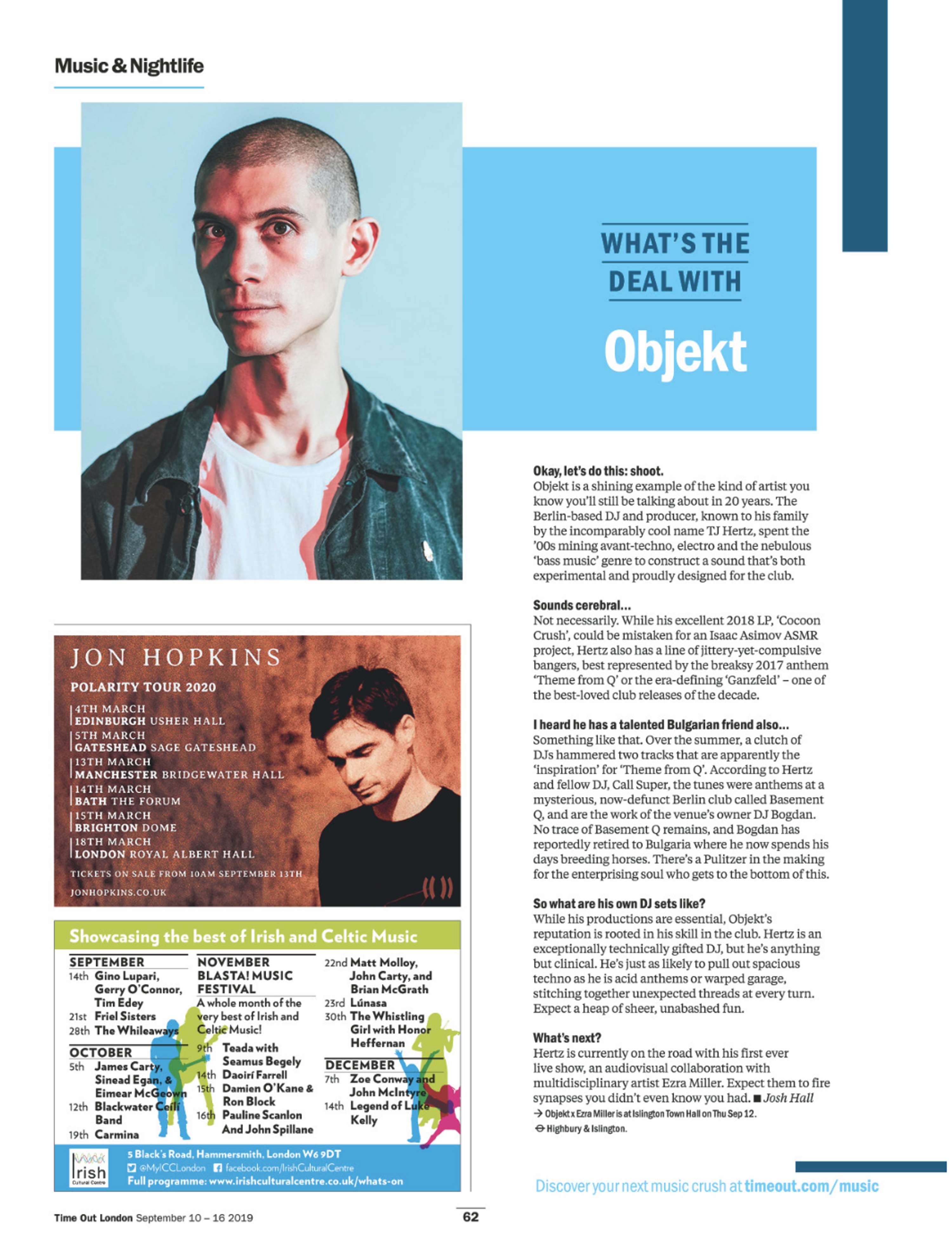 Time Out: What's The Deal With....Objekt? by Josh Hall