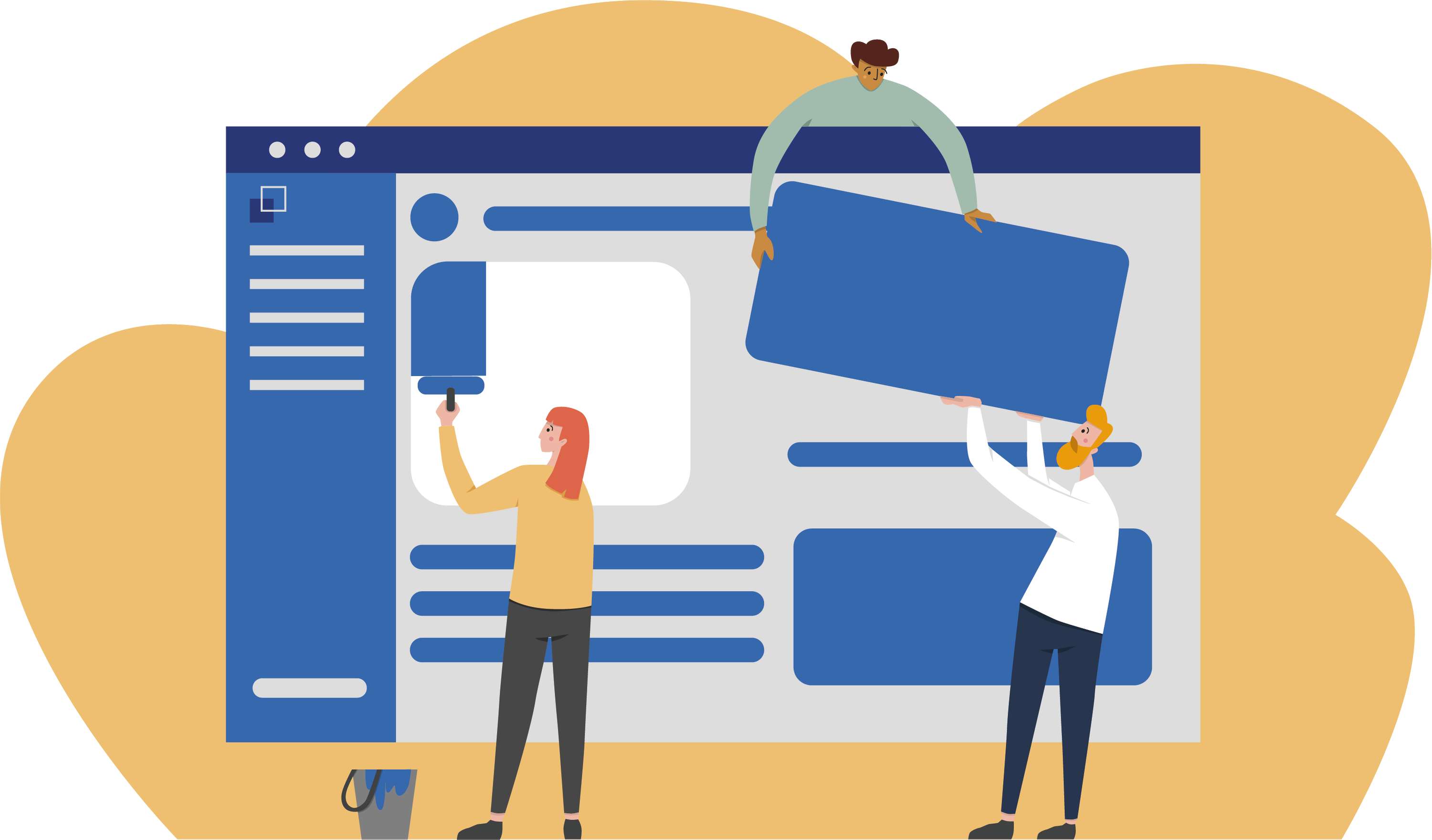 Custom Website Illustrations by Frida Hellberg