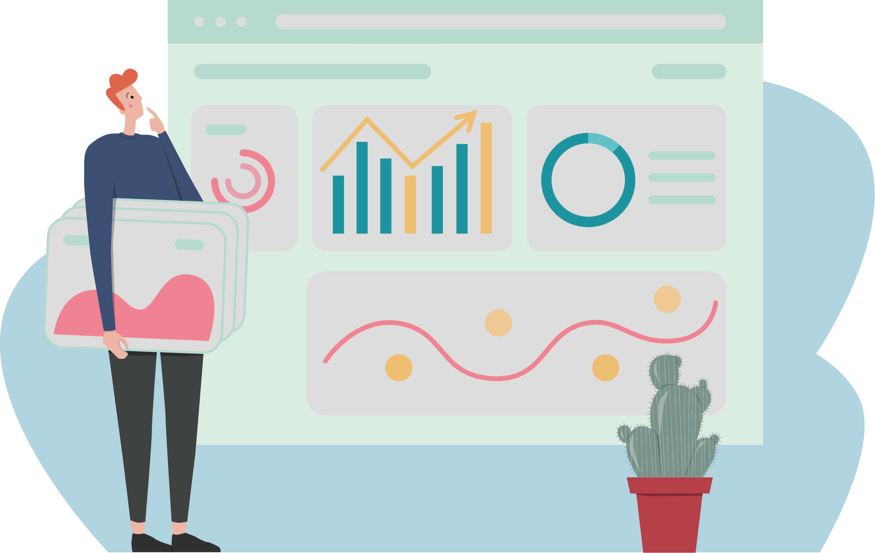 Custom Website Illustrations by Frida Hellberg
