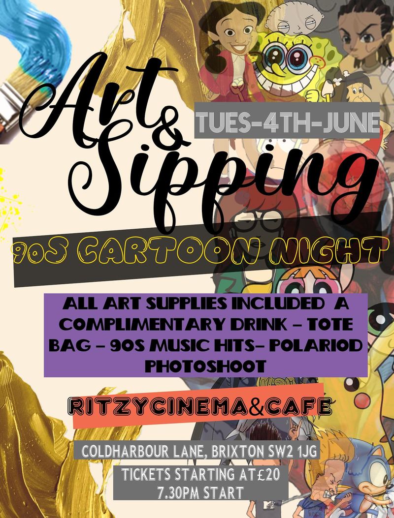 90s CARTOON NIGHT by Art N Sipping