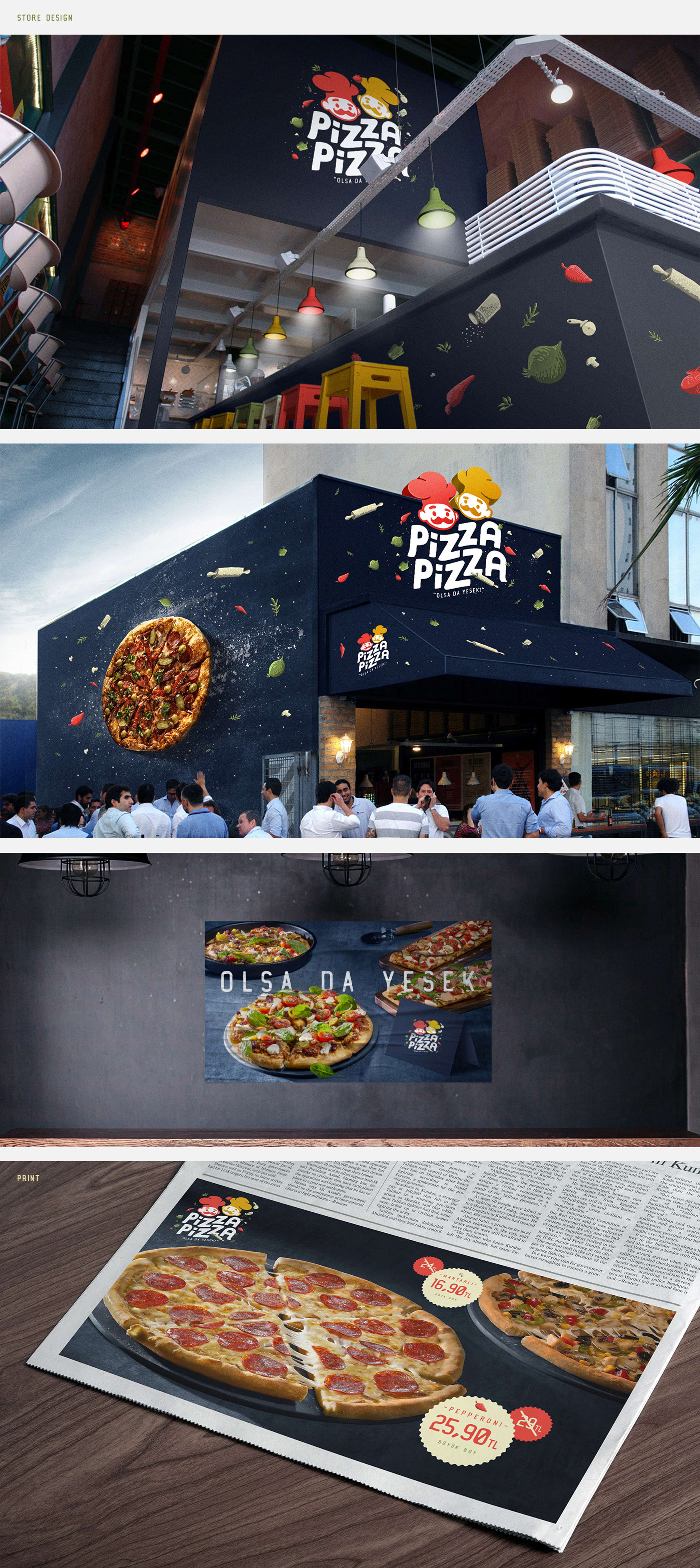 Pizza Pizza - Branding Design by Hakan Ihtiyaroglu