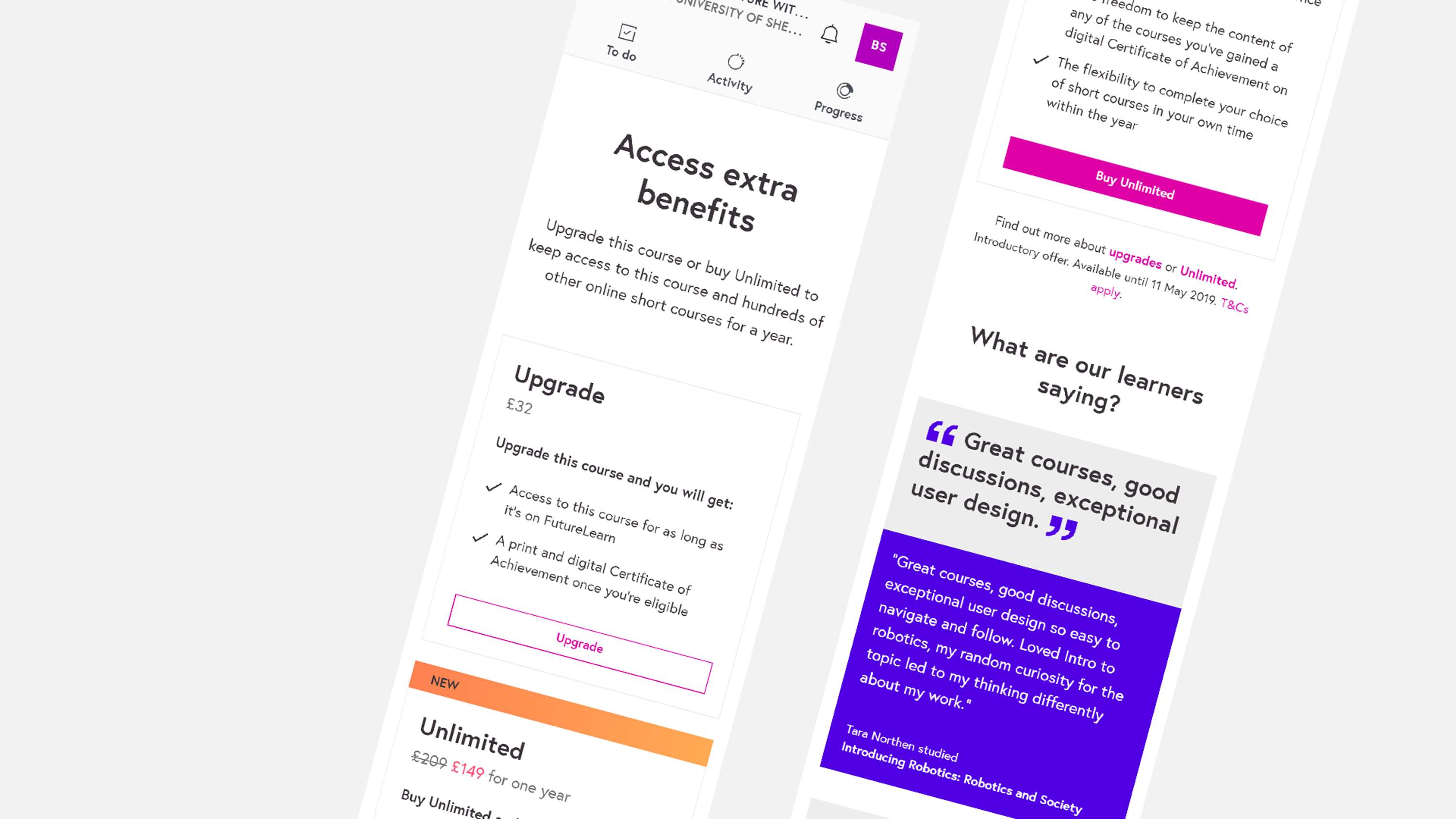 FutureLearn Unlimited by Benas Skripka