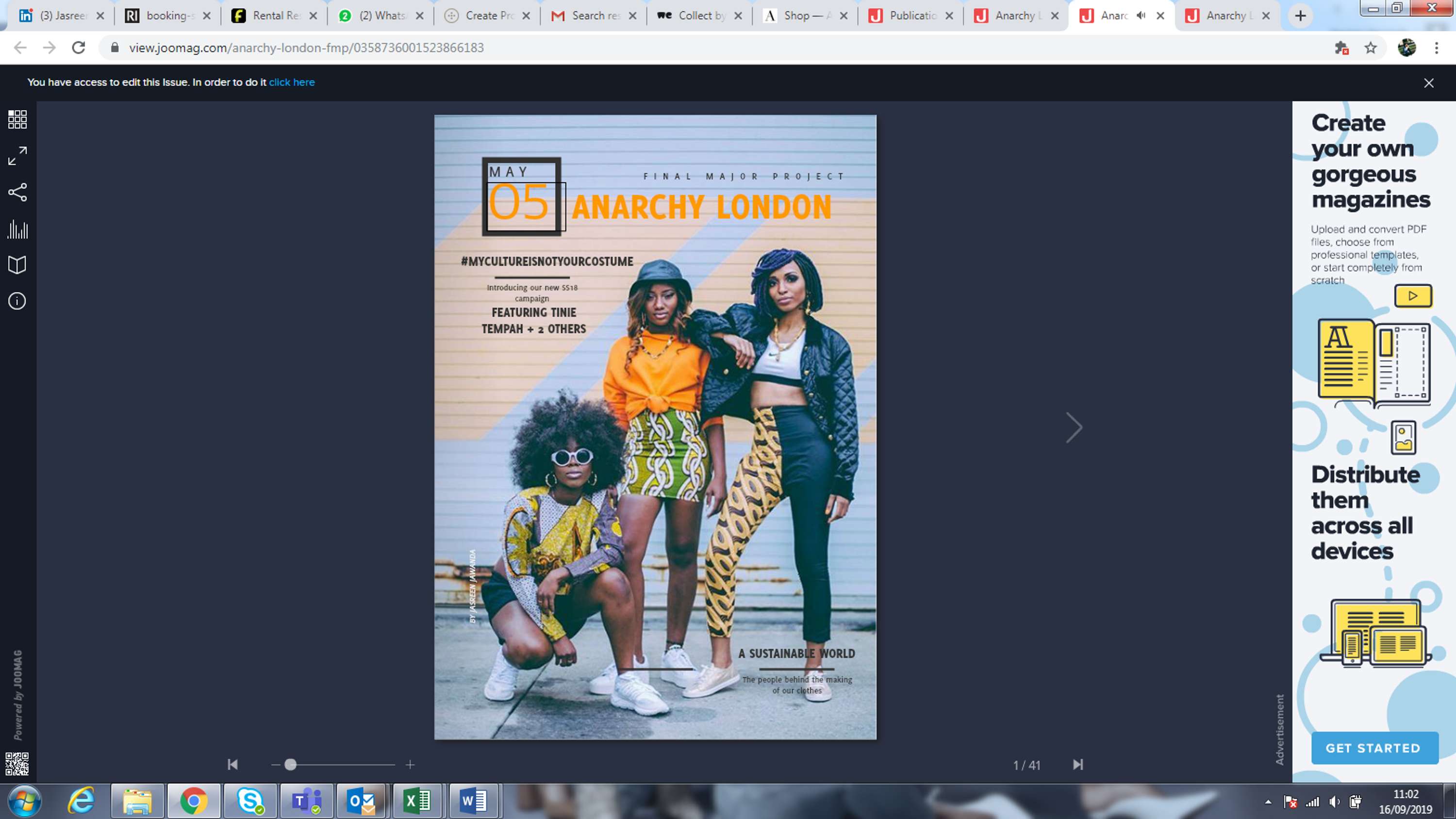 Anarchy London - My Final Project at FRA - open link below by Jasreen Jawanda