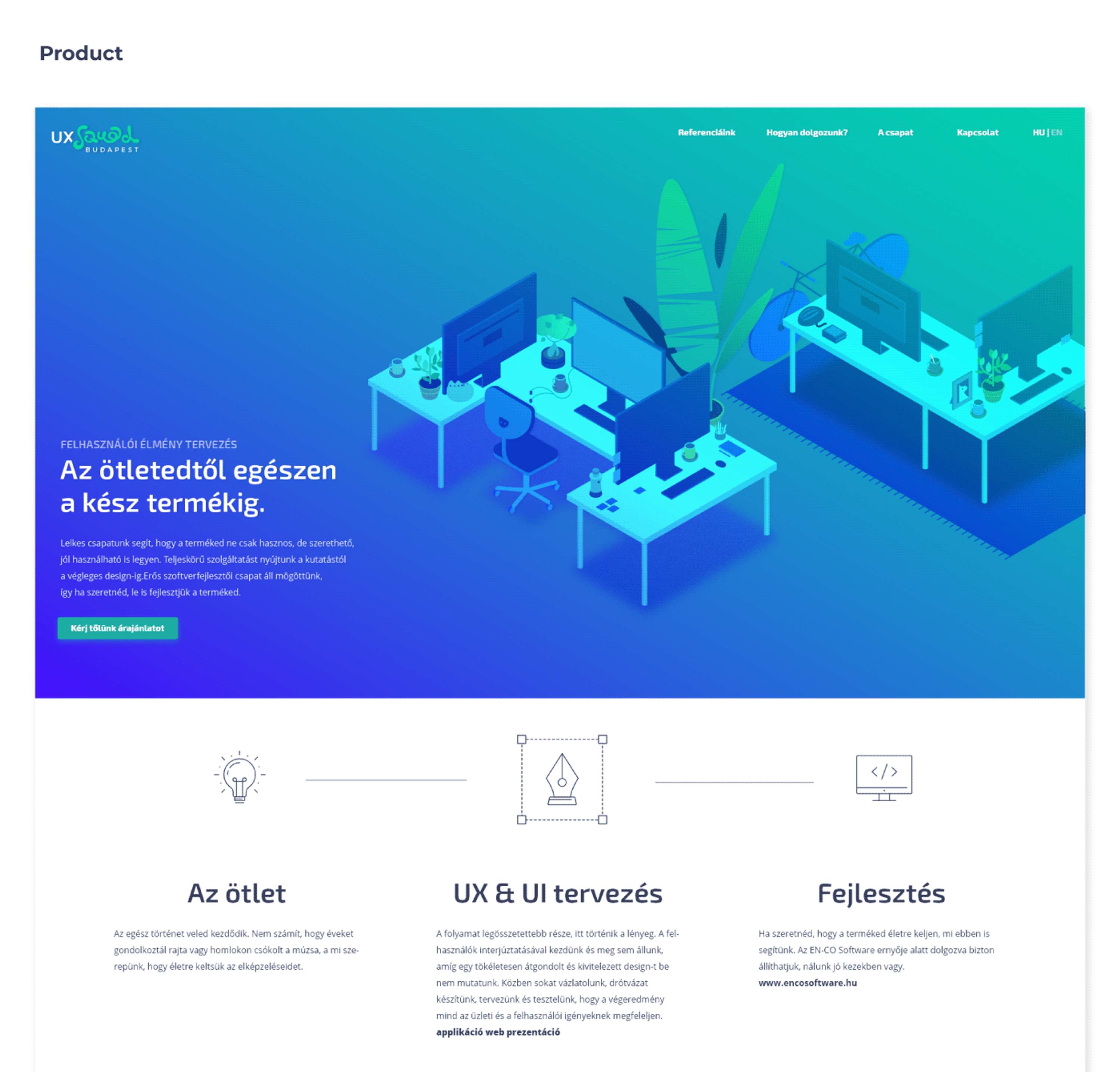 UX Squad website redesign by Csenge Szalkai