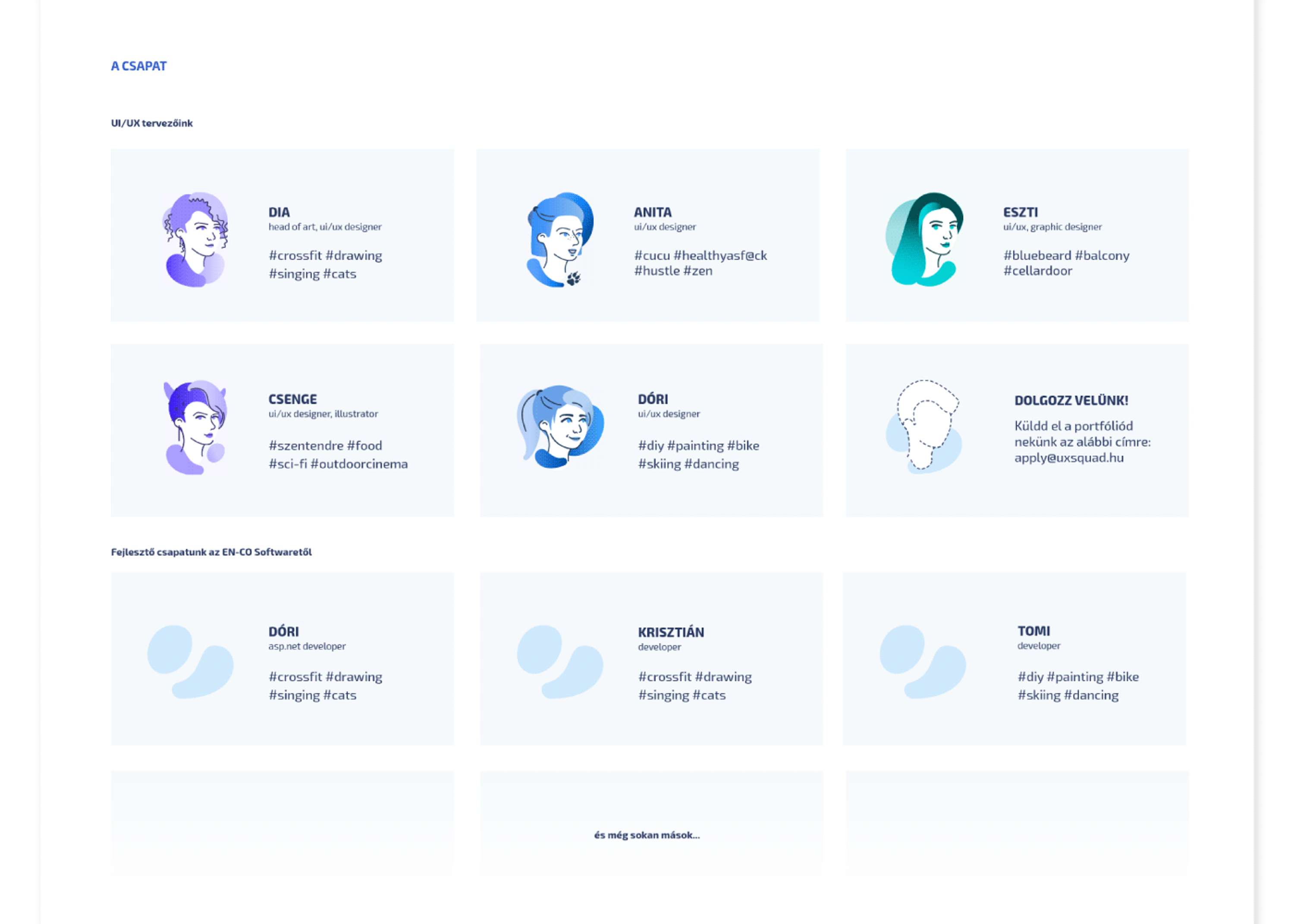 UX Squad website redesign by Csenge Szalkai