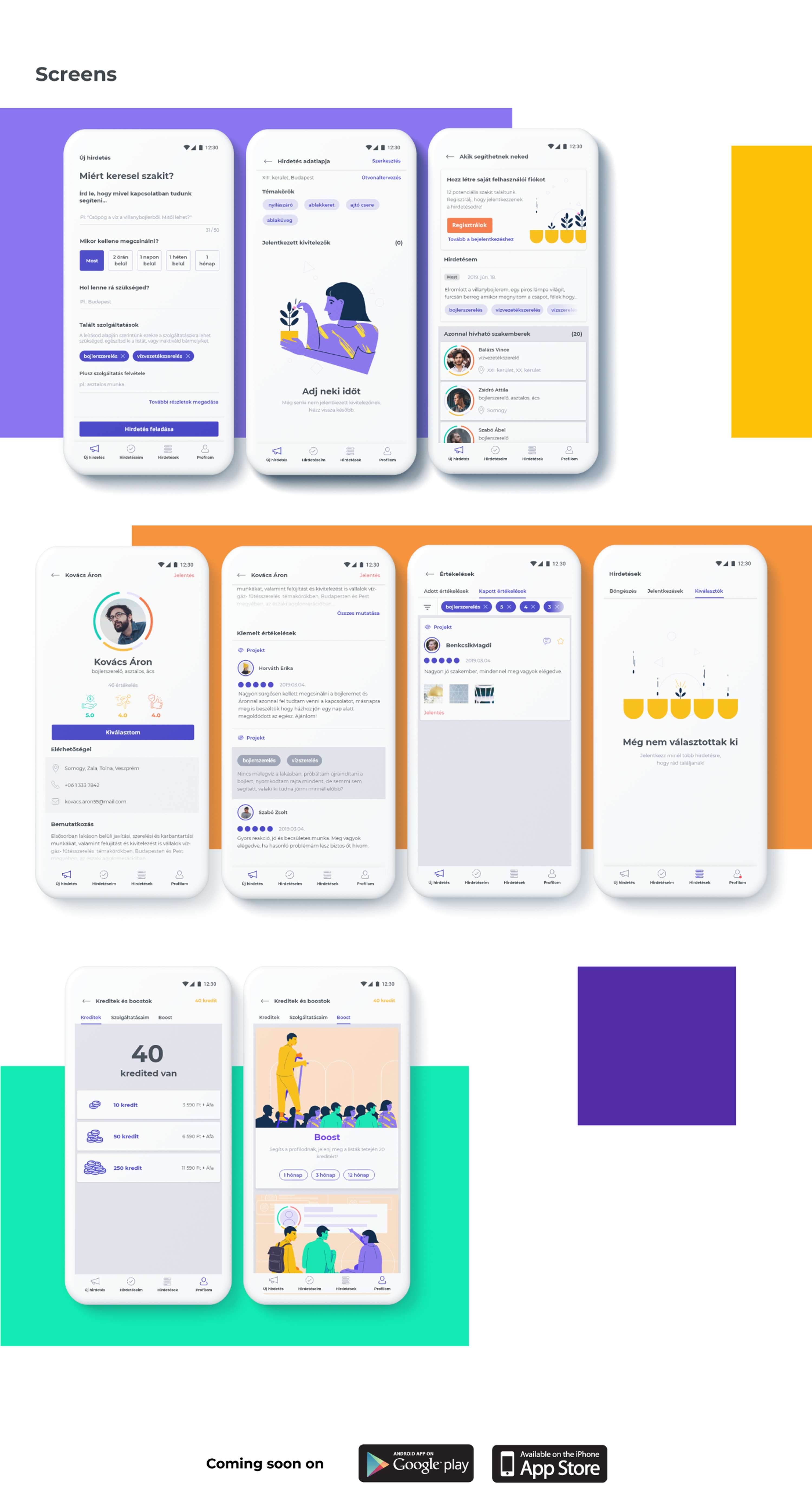 Zeboo application by Csenge Szalkai