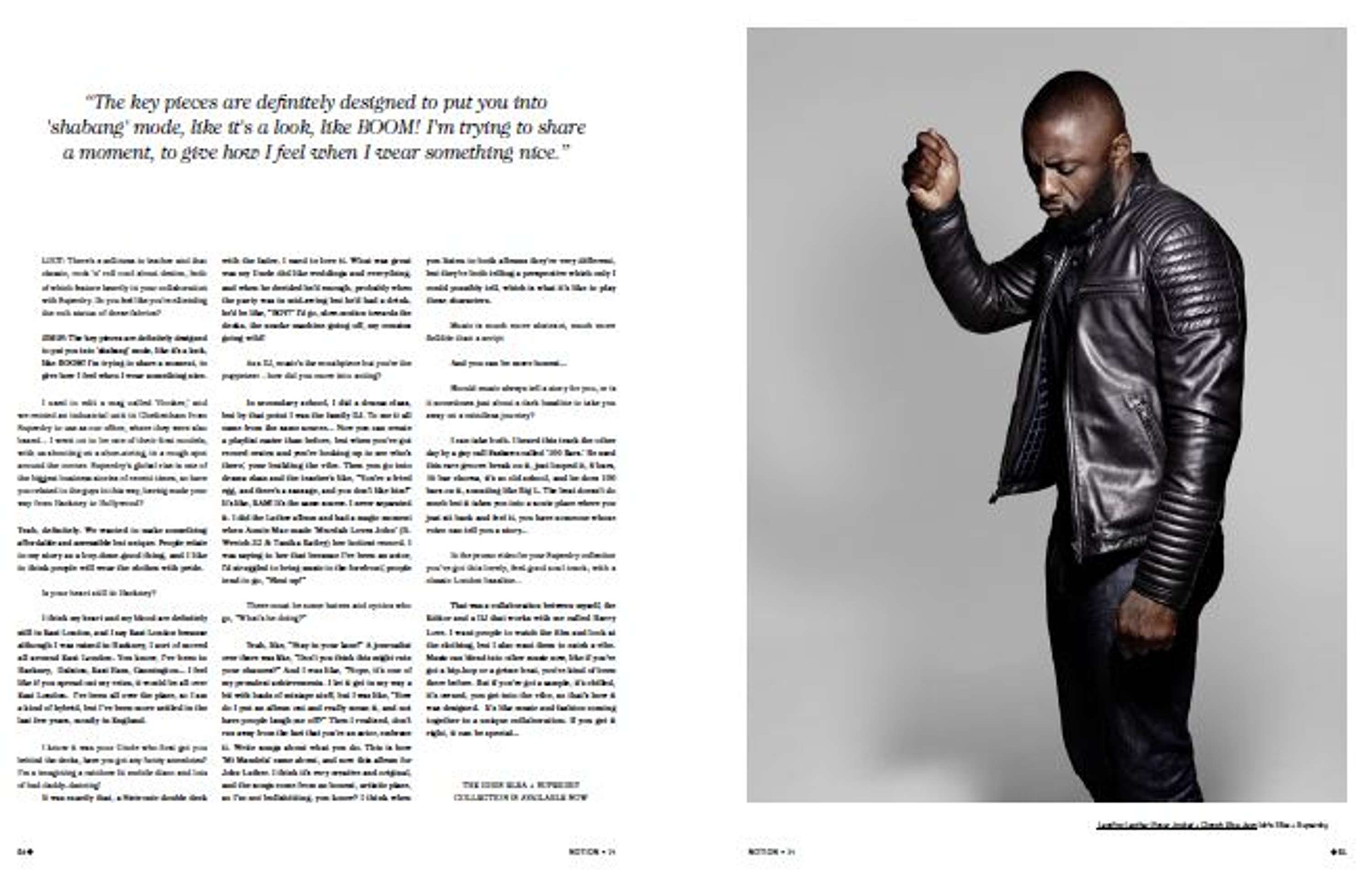 Idris Elba Interview by Lucy Wilson