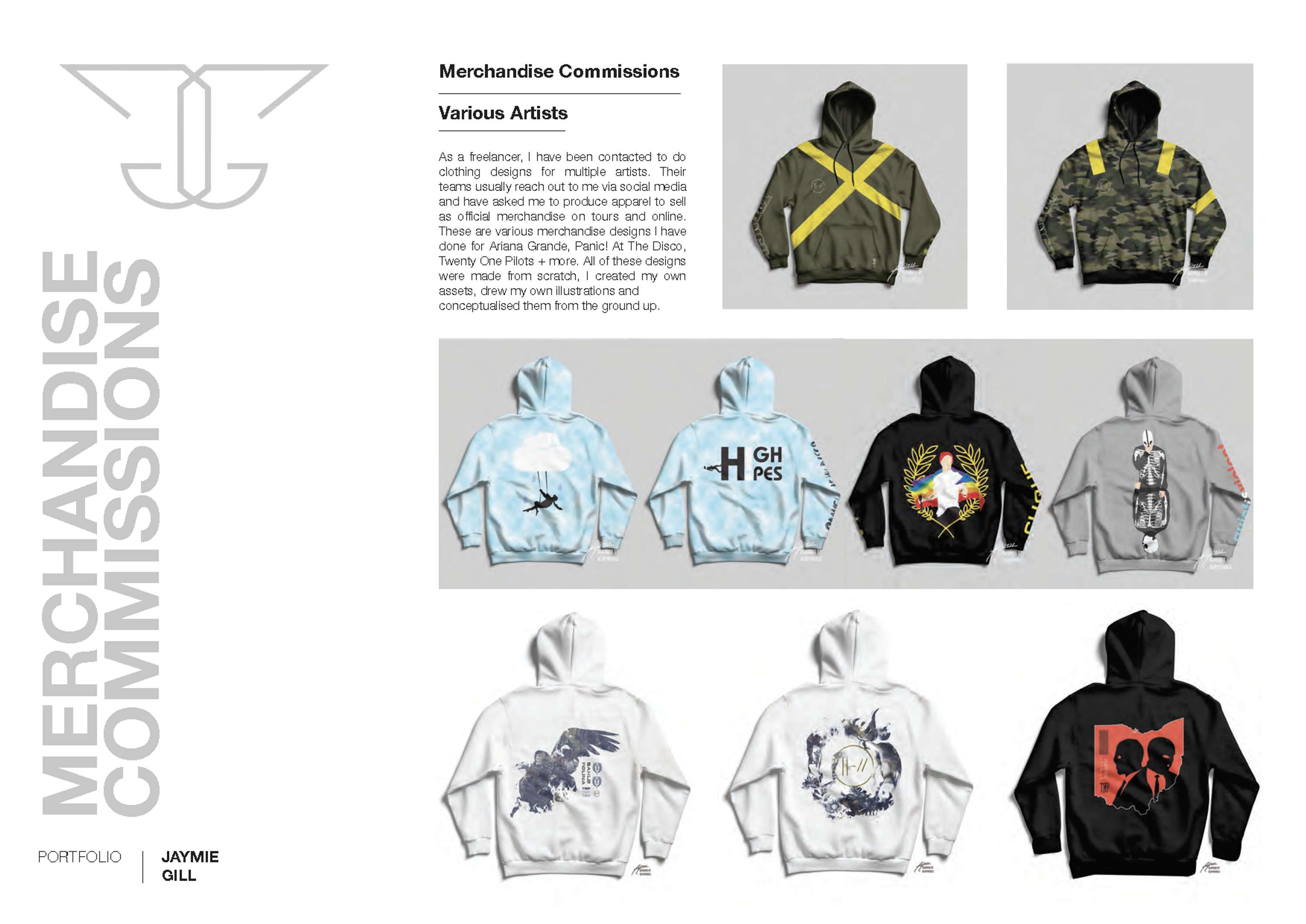 Various Merchandise Commissions by Jaymie Gill