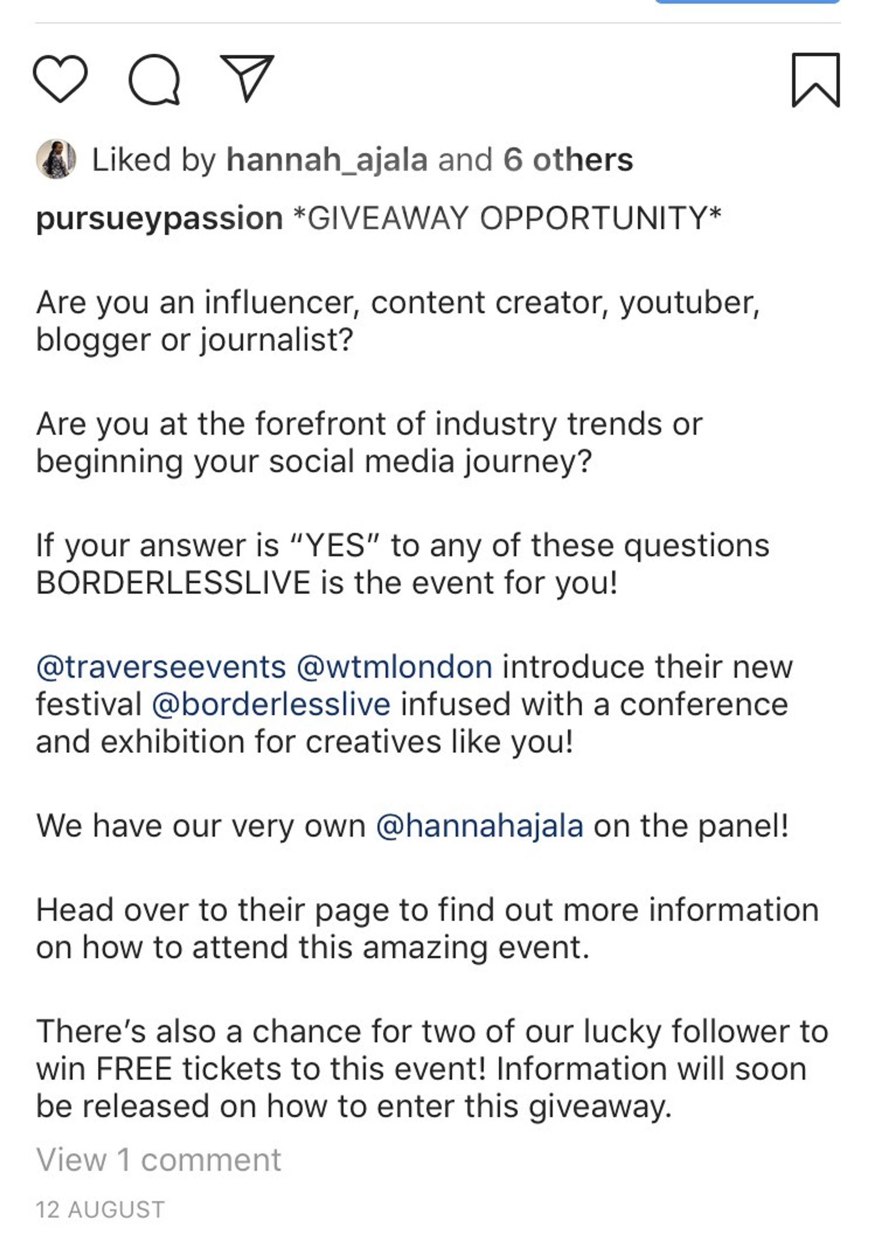 Borderless Live Event Campaign by Jemima Matuba