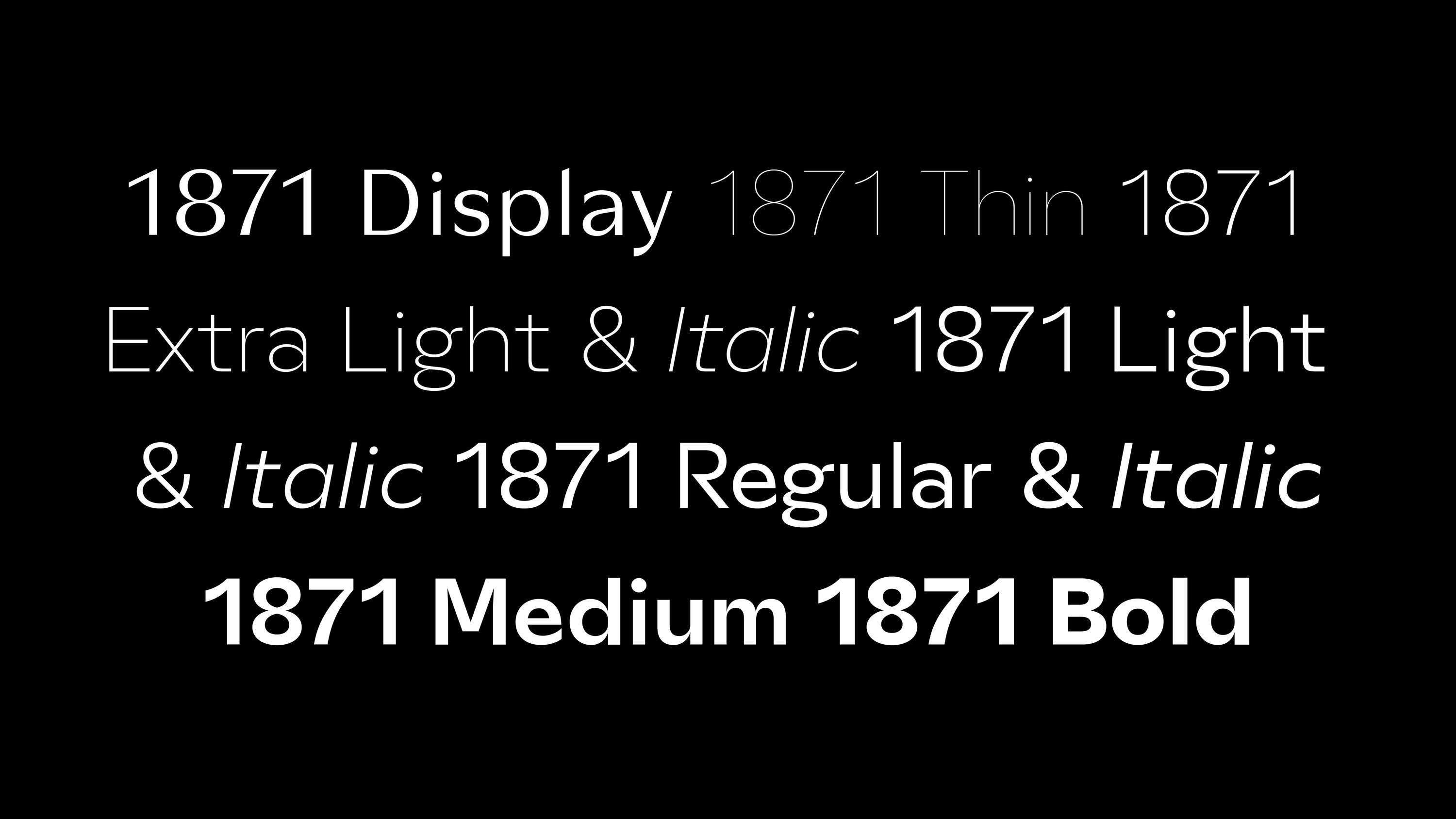 1871 Mane Fragrance's custom typeface by Adrien Midzic