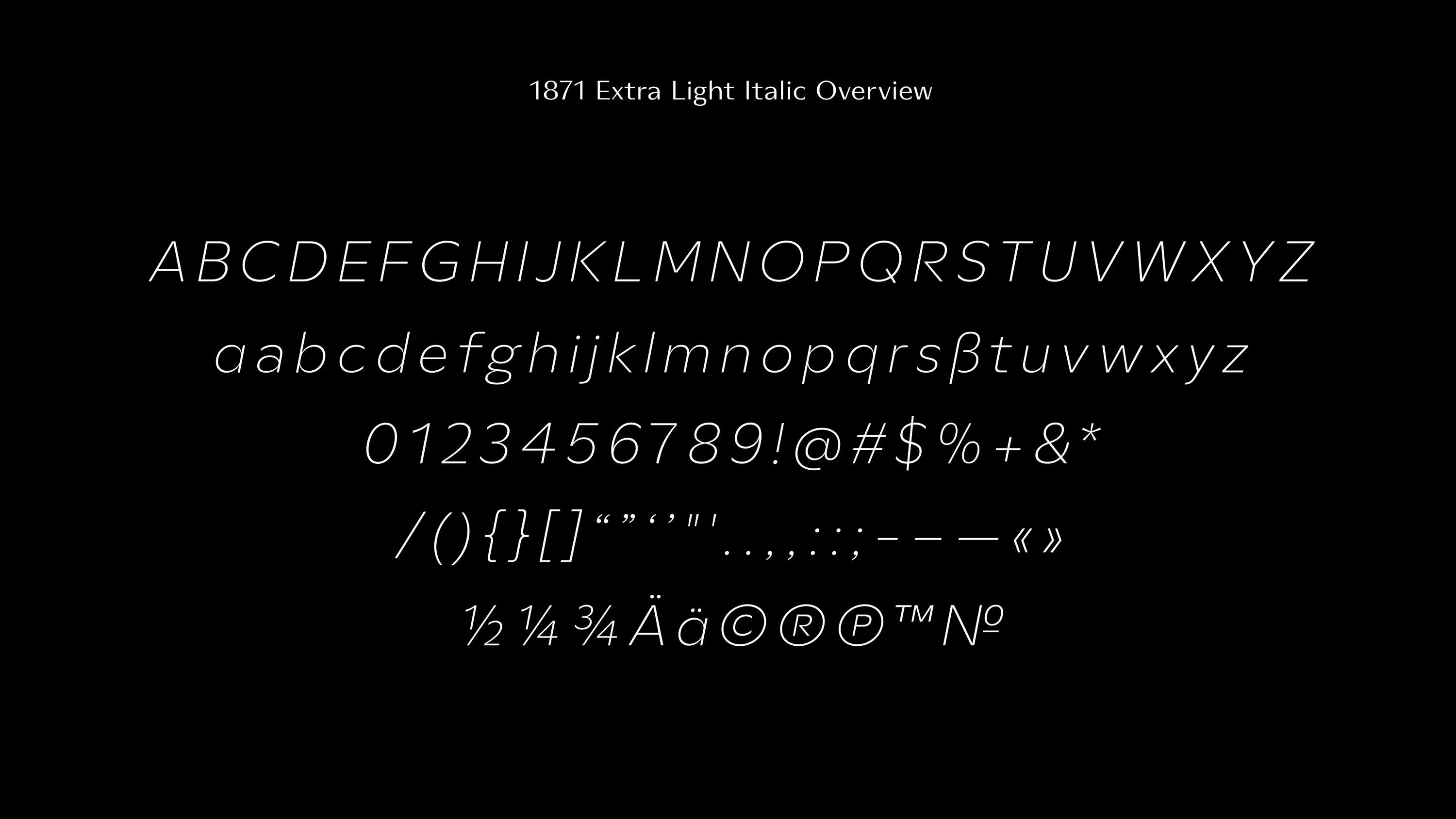 1871 Mane Fragrance's custom typeface by Adrien Midzic