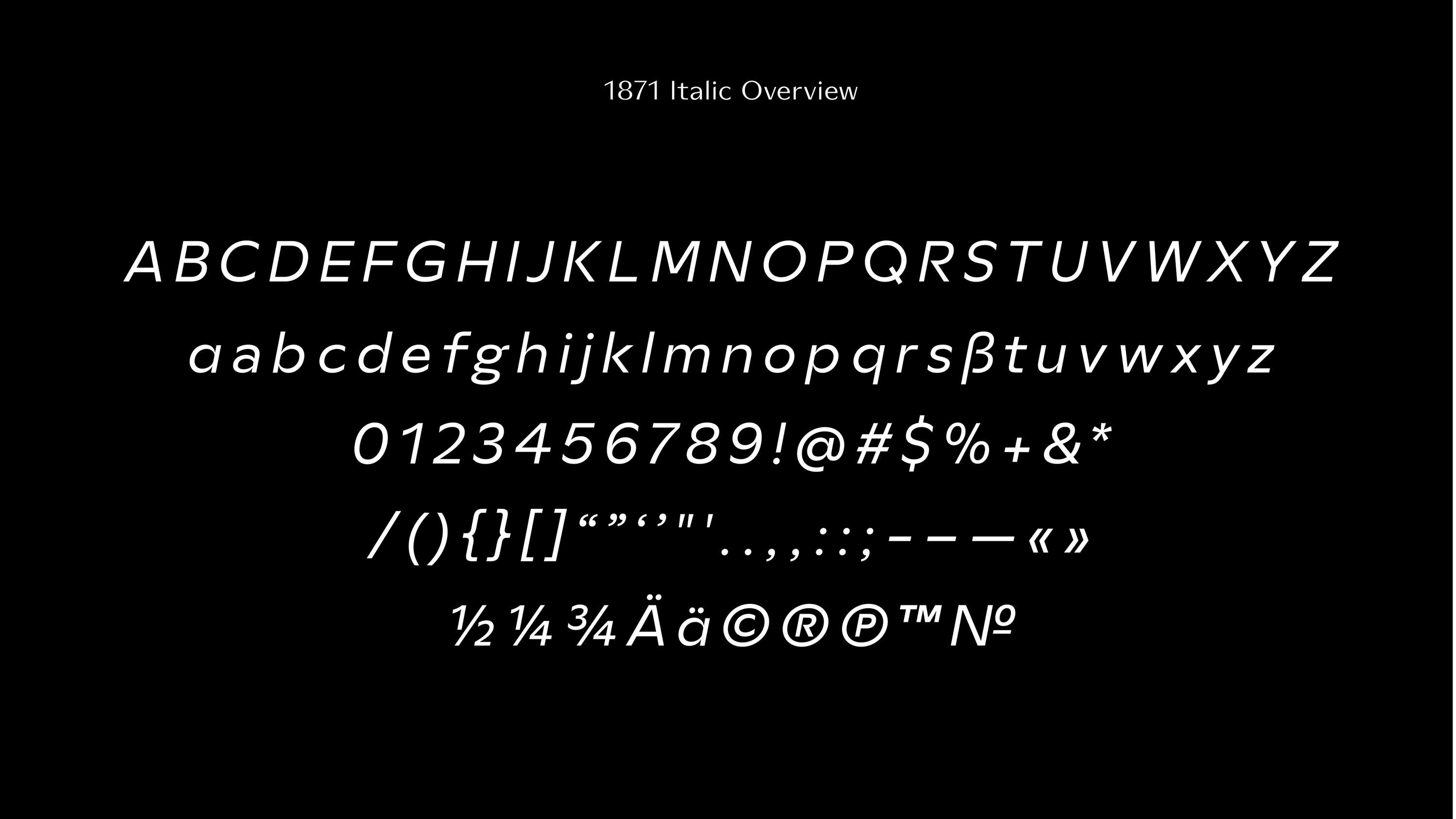 1871 Mane Fragrance's custom typeface by Adrien Midzic