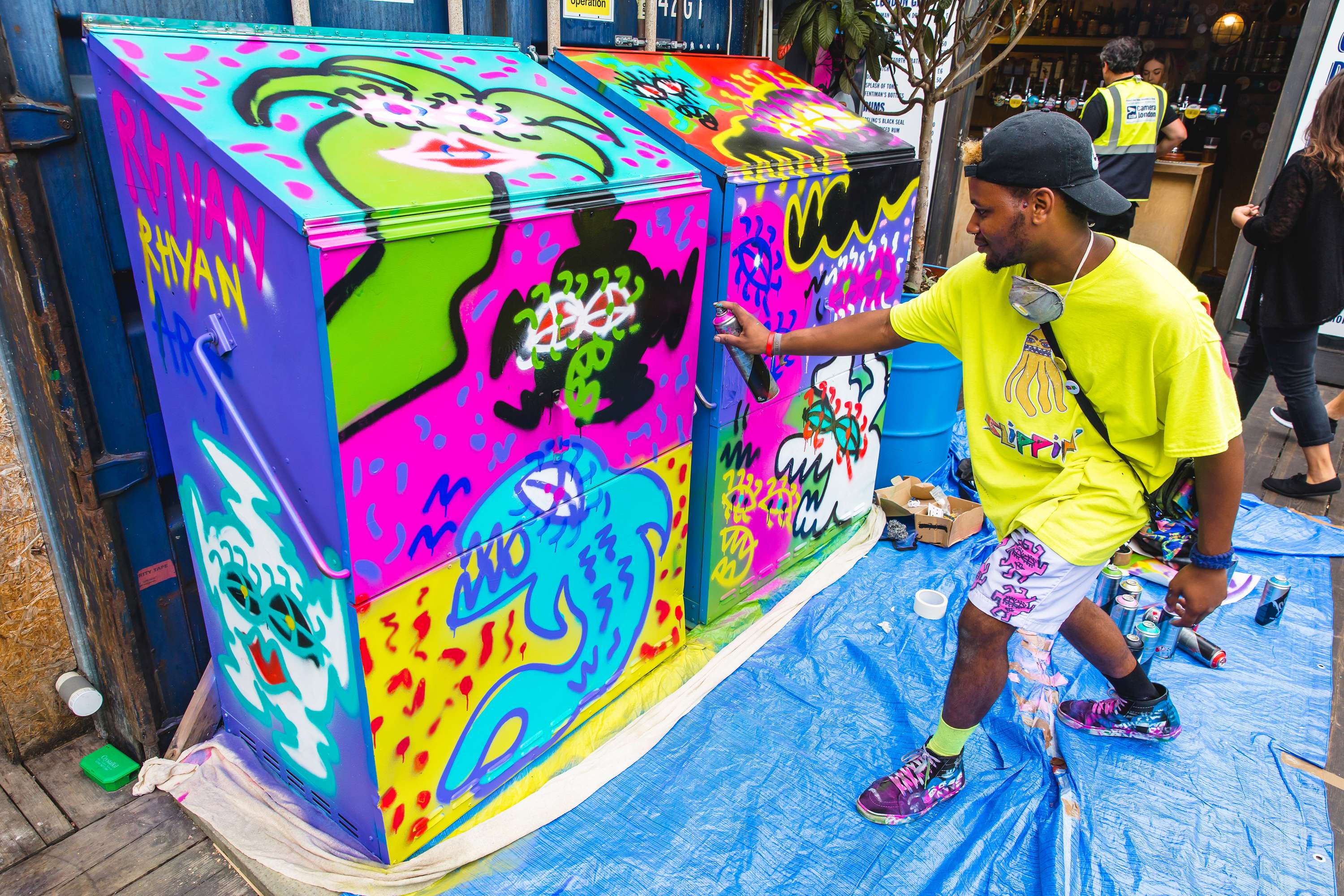 Community Art for Pop Brixton by Rhyan Rhyan