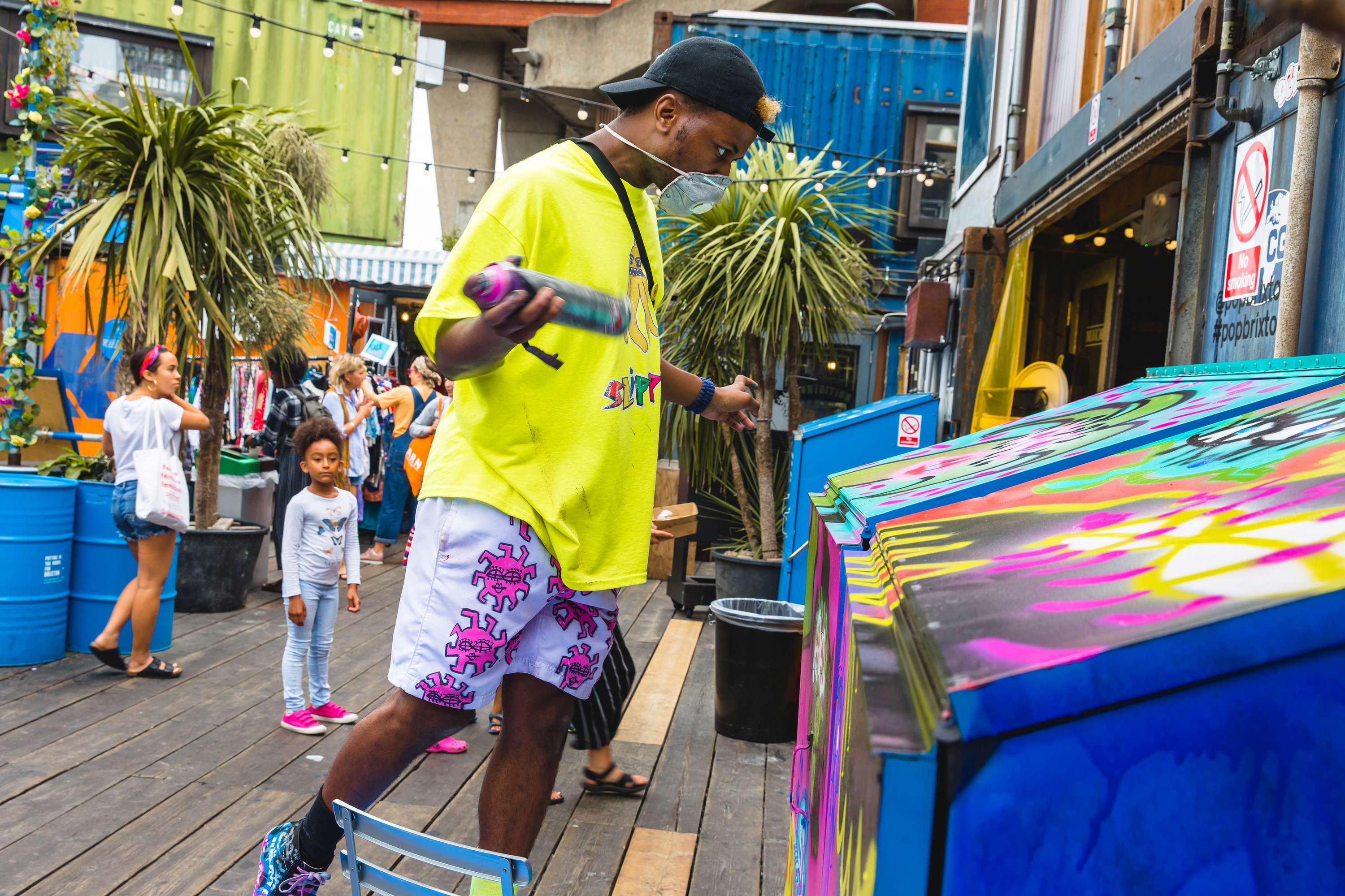 Community Art for Pop Brixton by Rhyan Rhyan