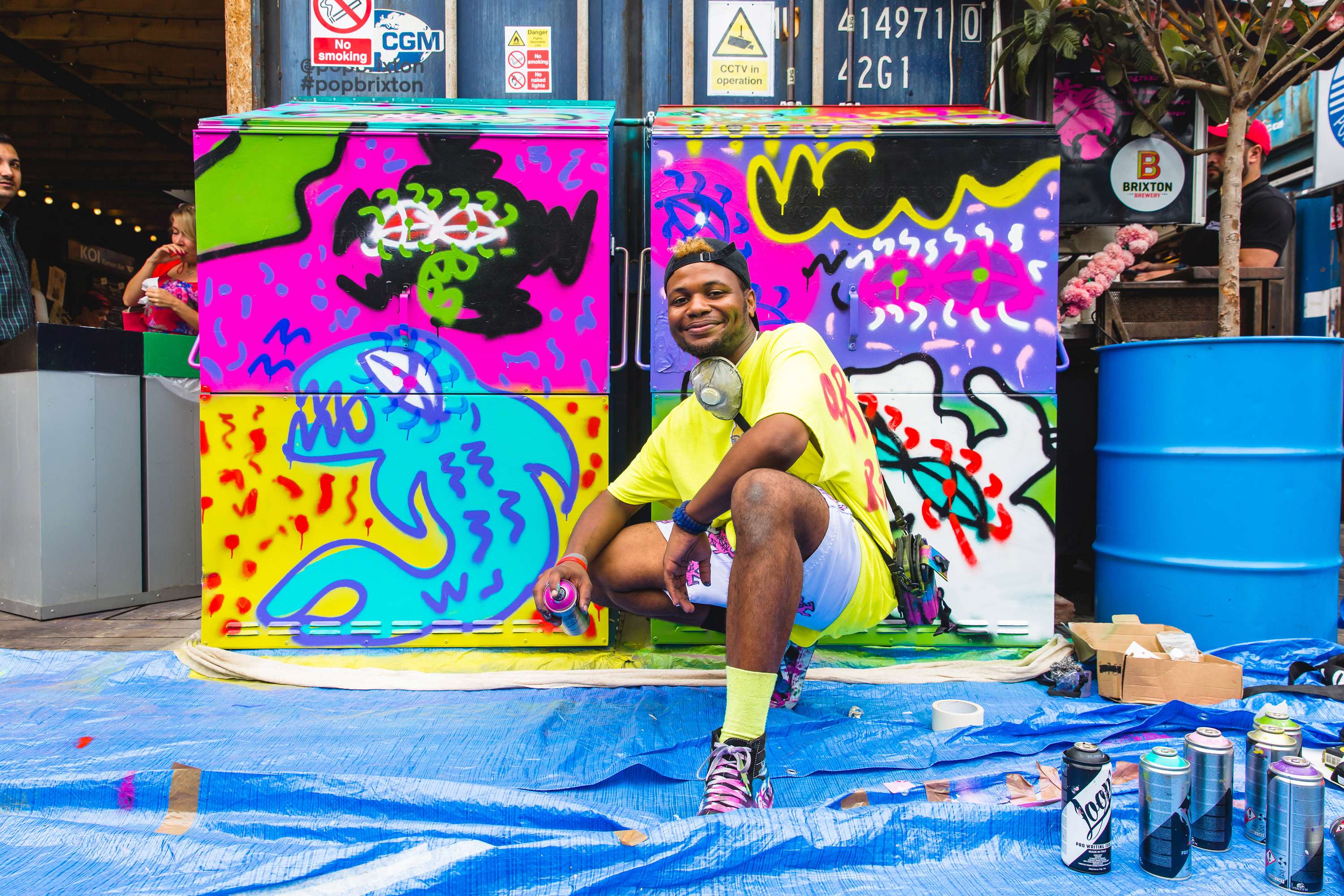 Community Art for Pop Brixton by Rhyan Rhyan