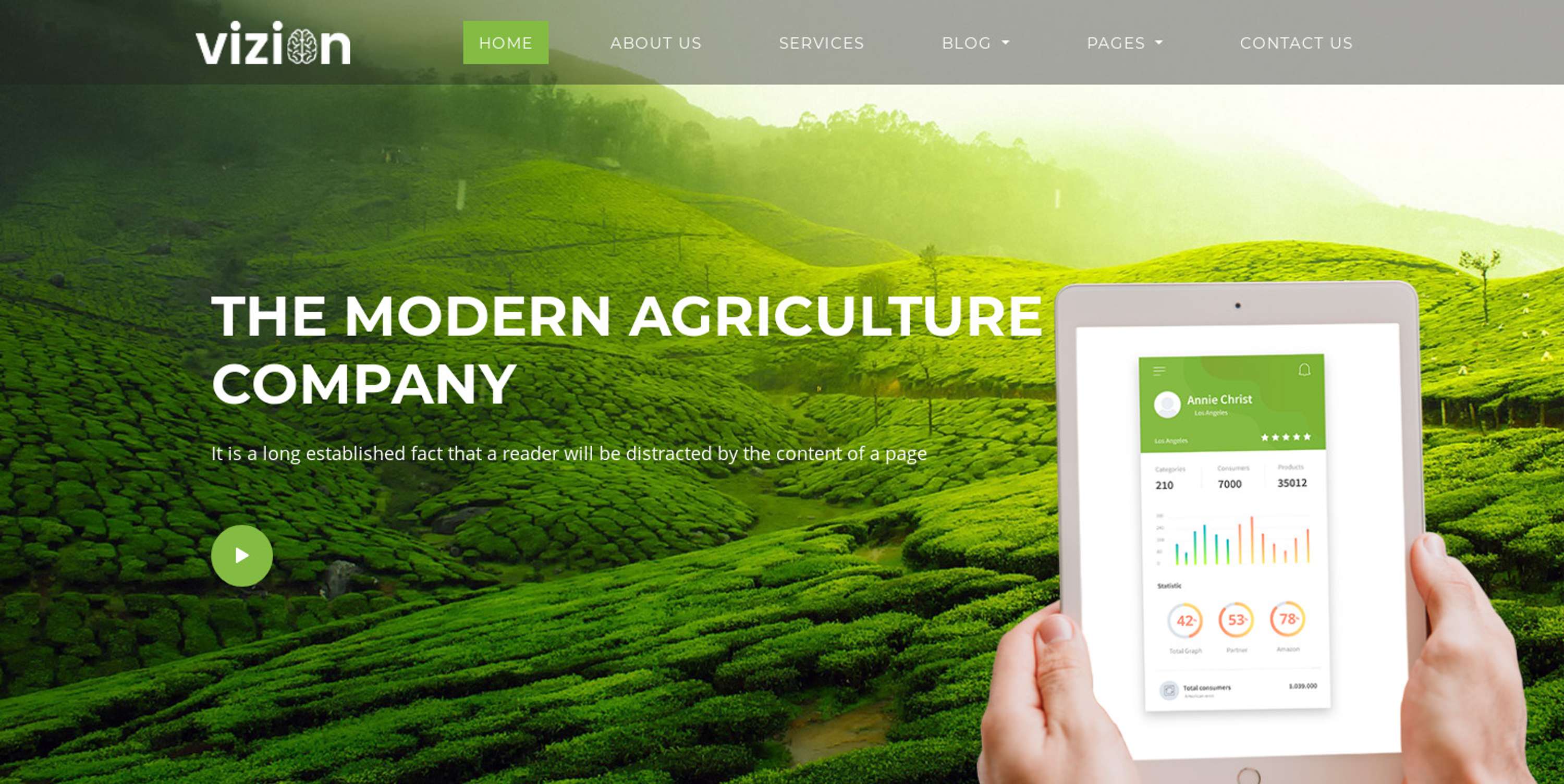 Vizion - AI Startups Responsive HTML5 Template by Iqonic Design