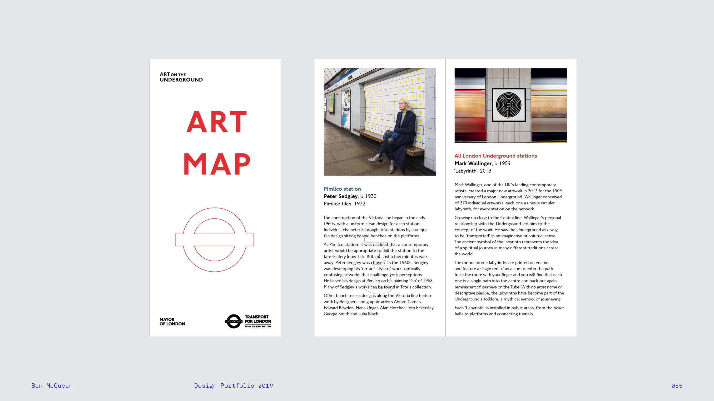 Art on the Underground Map by Ben McQueen