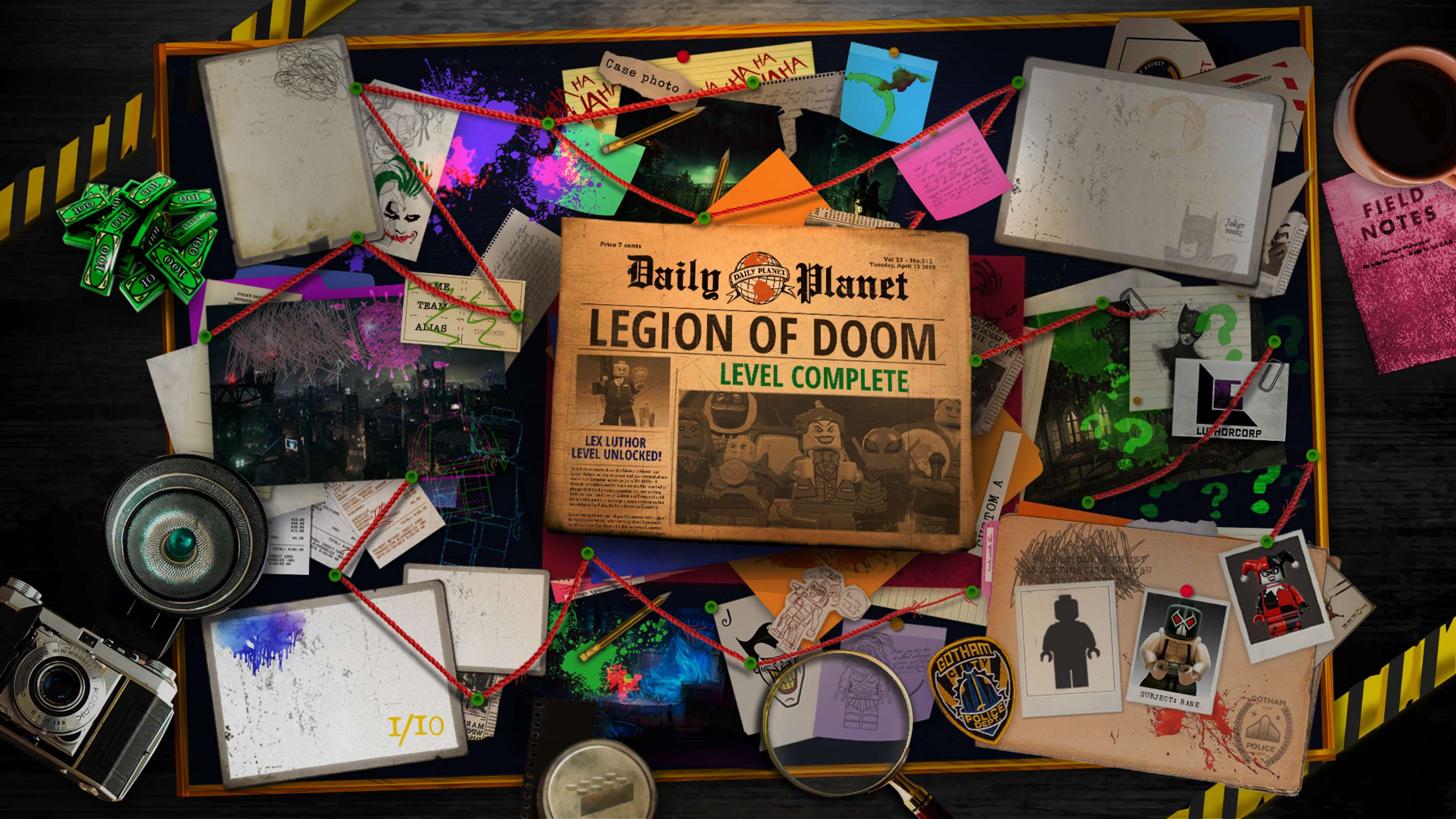 LEGO DC Super-Villains UI Design by Nene Parsotam