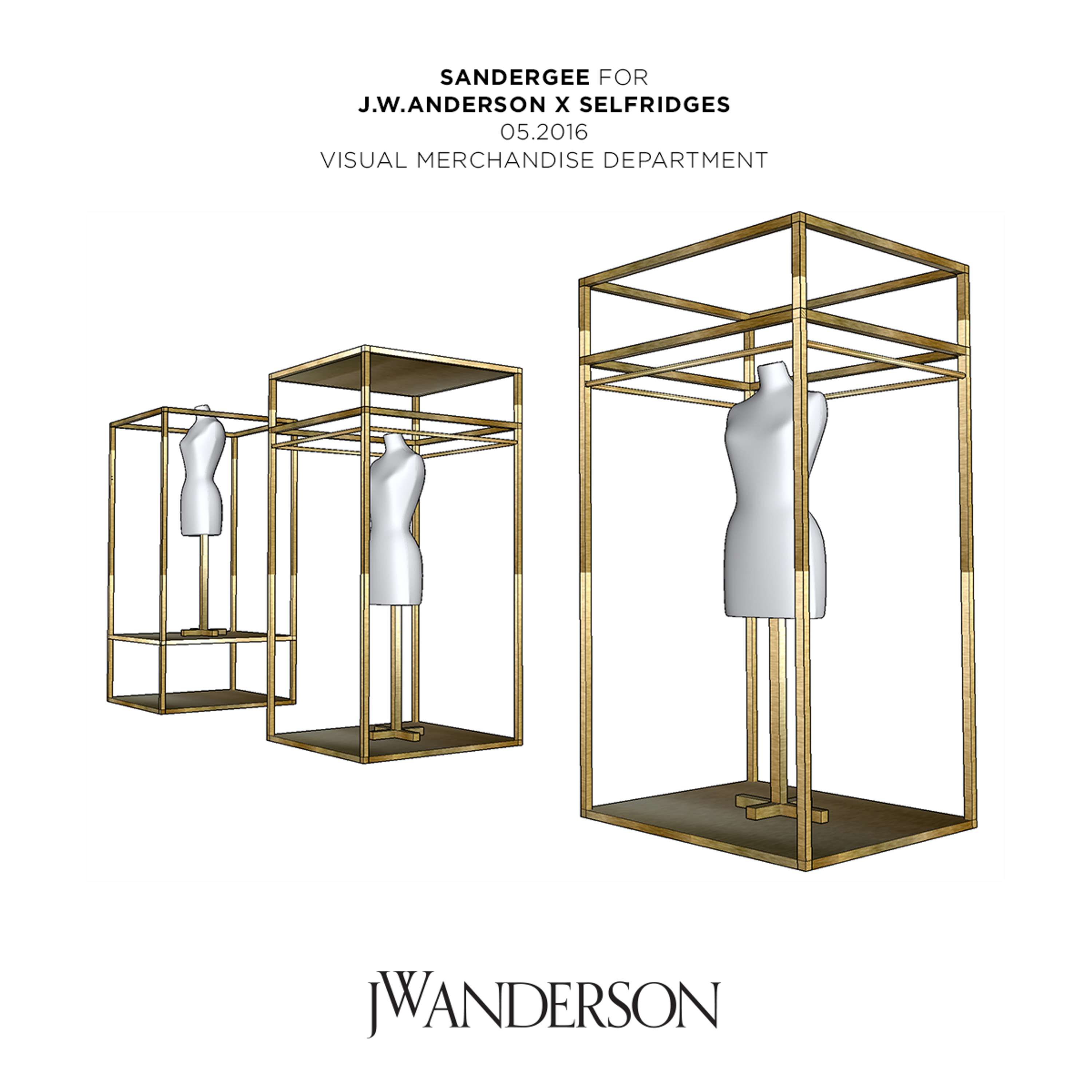 J.W.Anderson x Selfridges Installation by Sander Gee