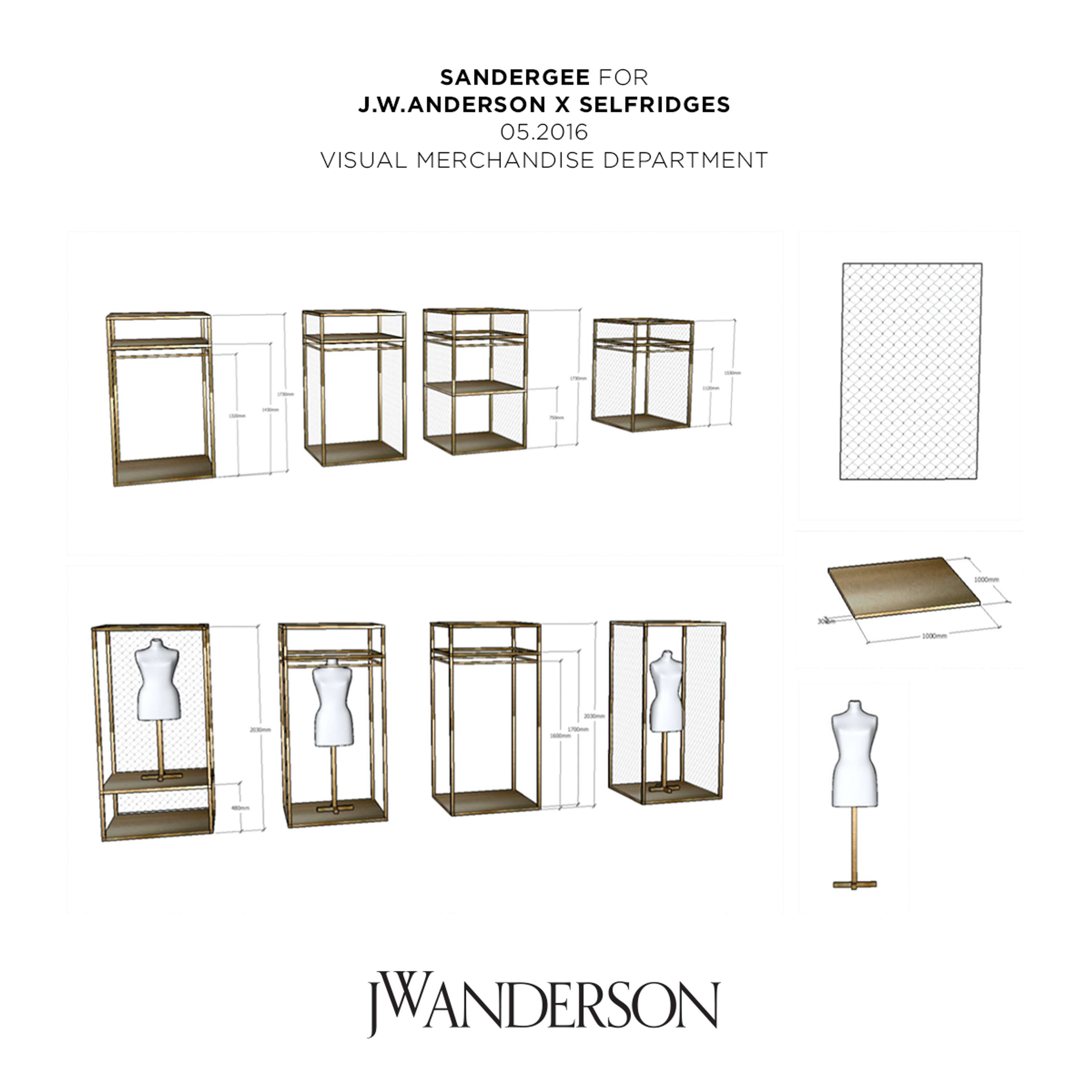 J.W.Anderson x Selfridges Installation by Sander Gee