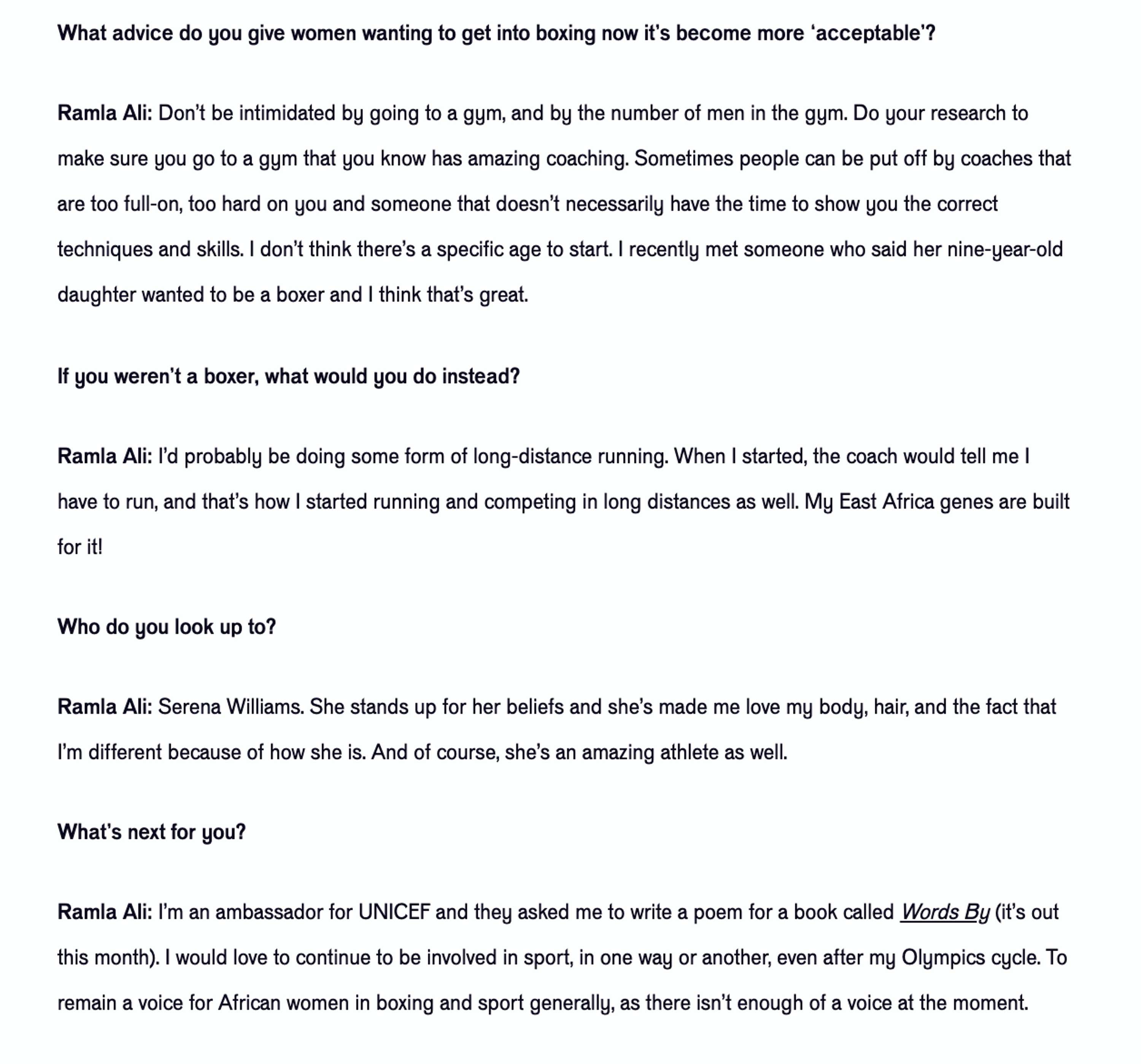 Dazed - Interview with Ramla Ali by Fani Mari