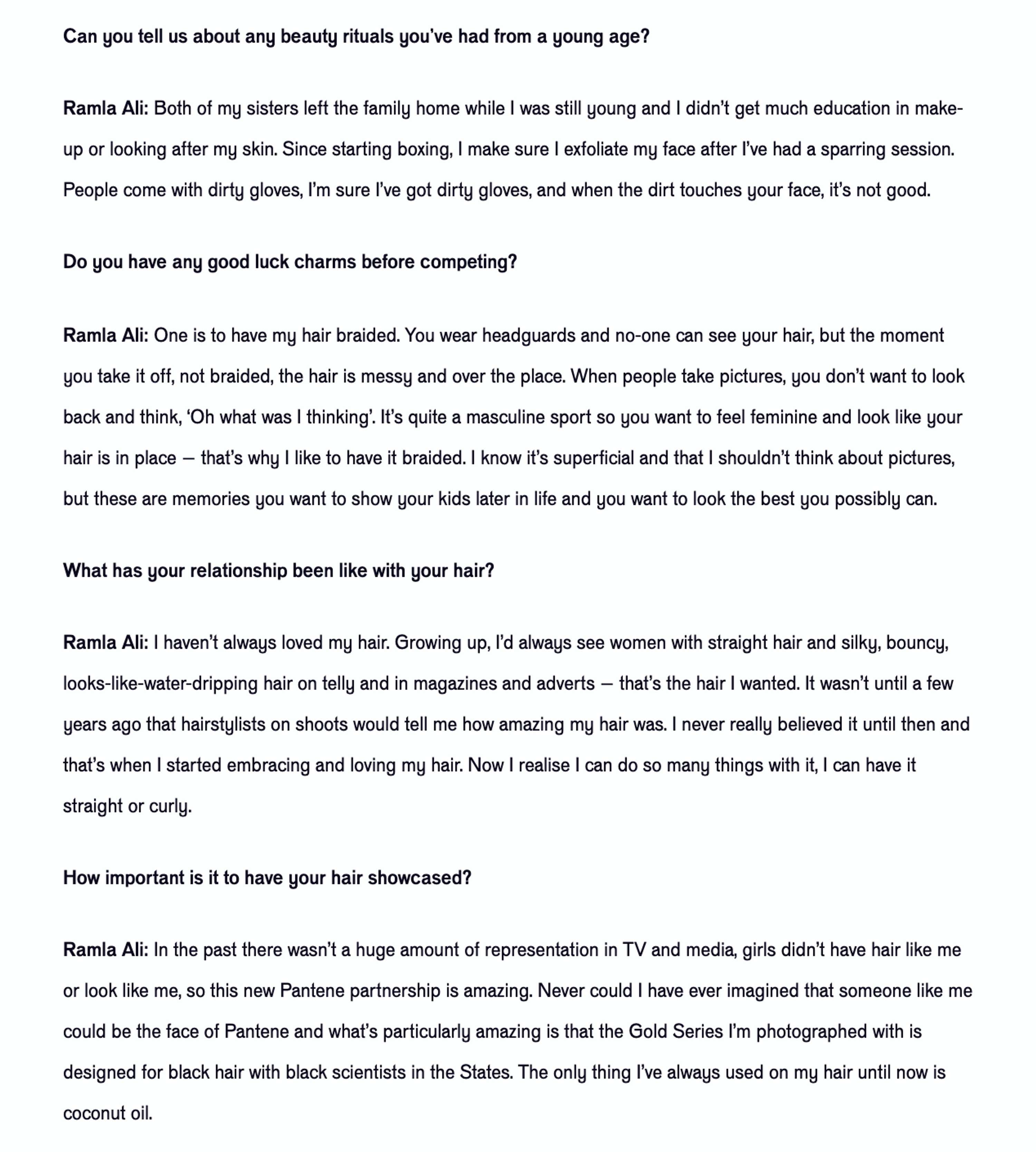 Dazed - Interview with Ramla Ali by Fani Mari