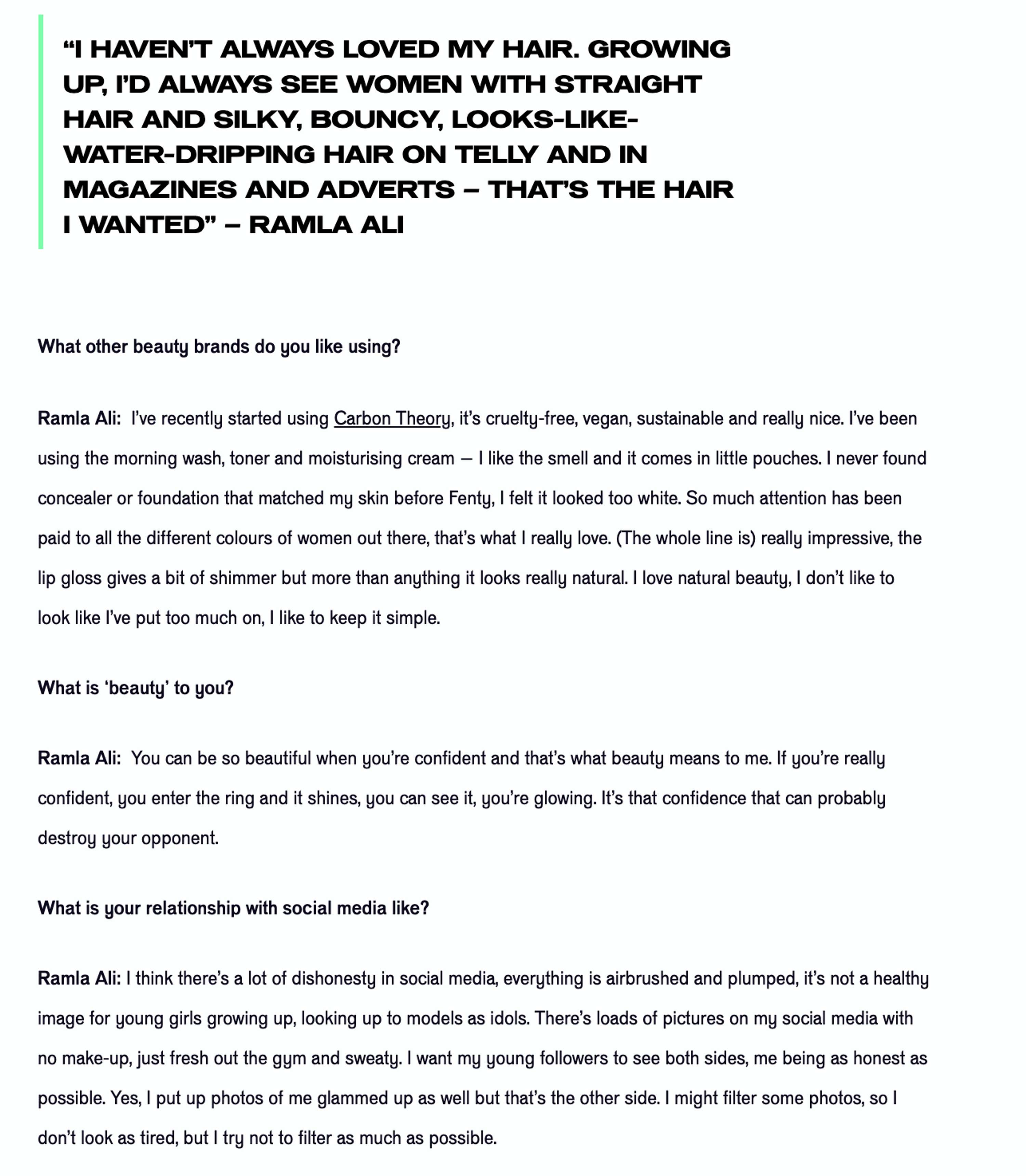 Dazed - Interview with Ramla Ali by Fani Mari