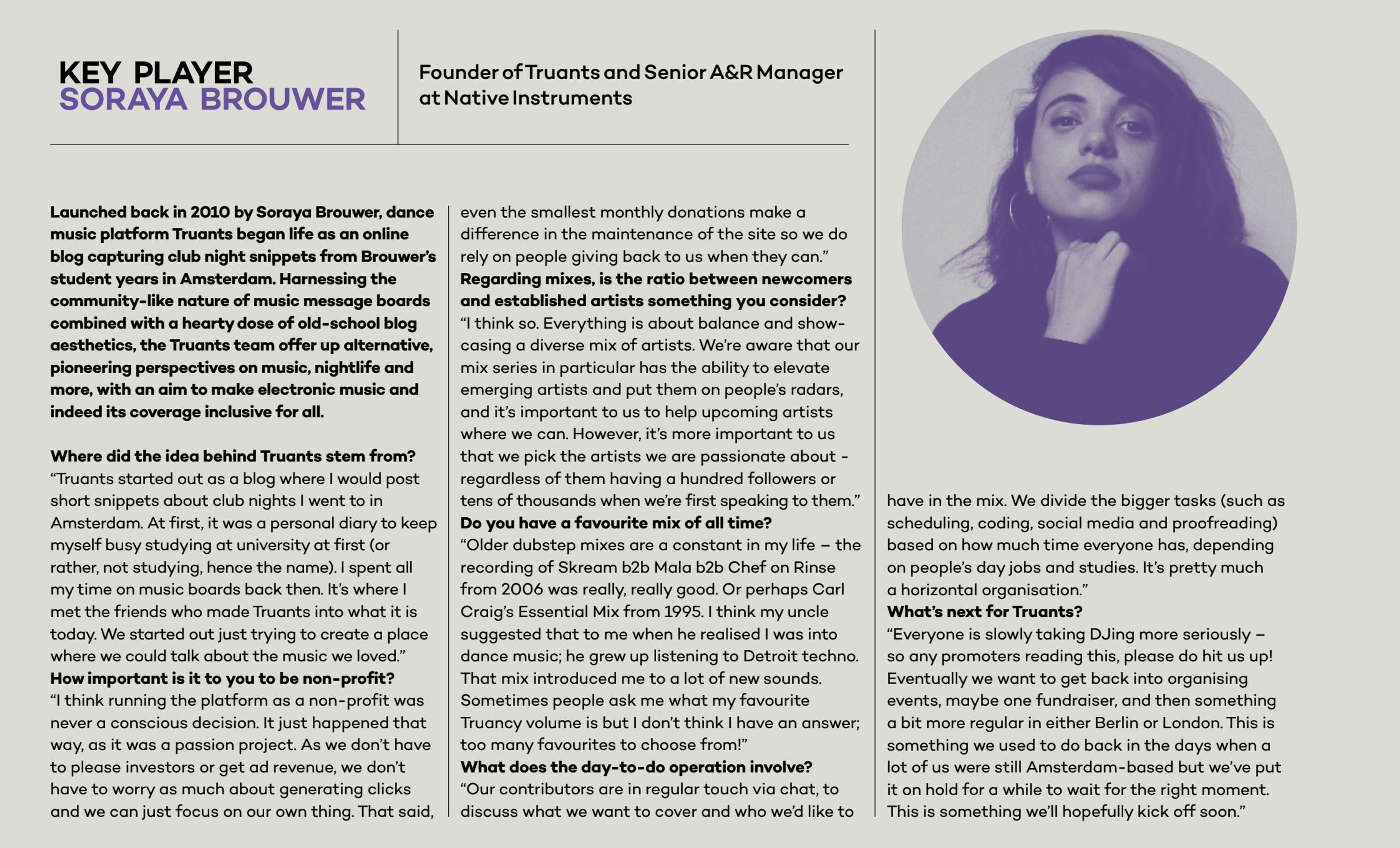 Soraya - Mixmag Key Player Feature by Soraya Brouwer