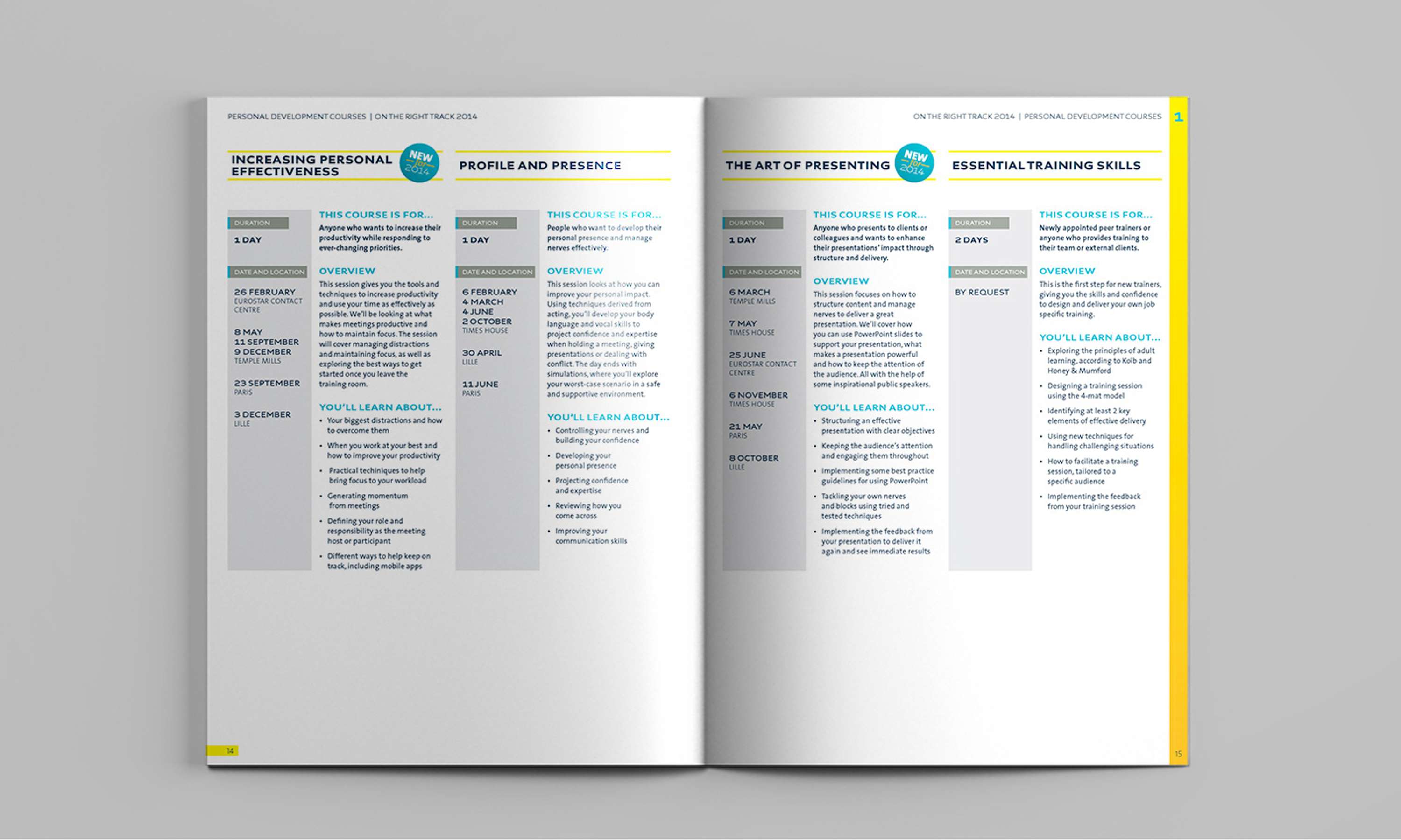 Eurostar On the Right Track Training Course Directory by Cath Birch