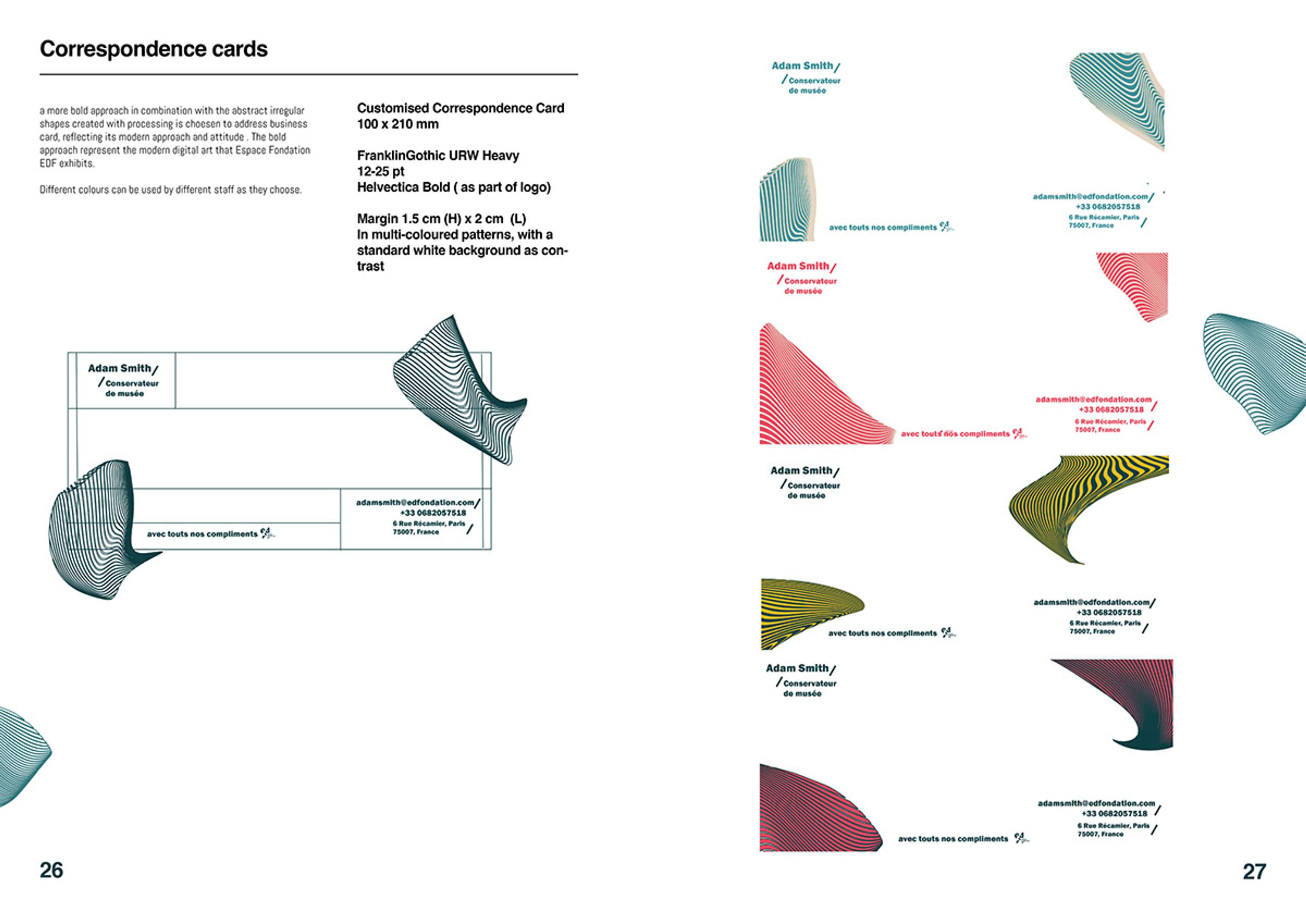 Espace Fondation  EDF- A visual identity by Emily Tse