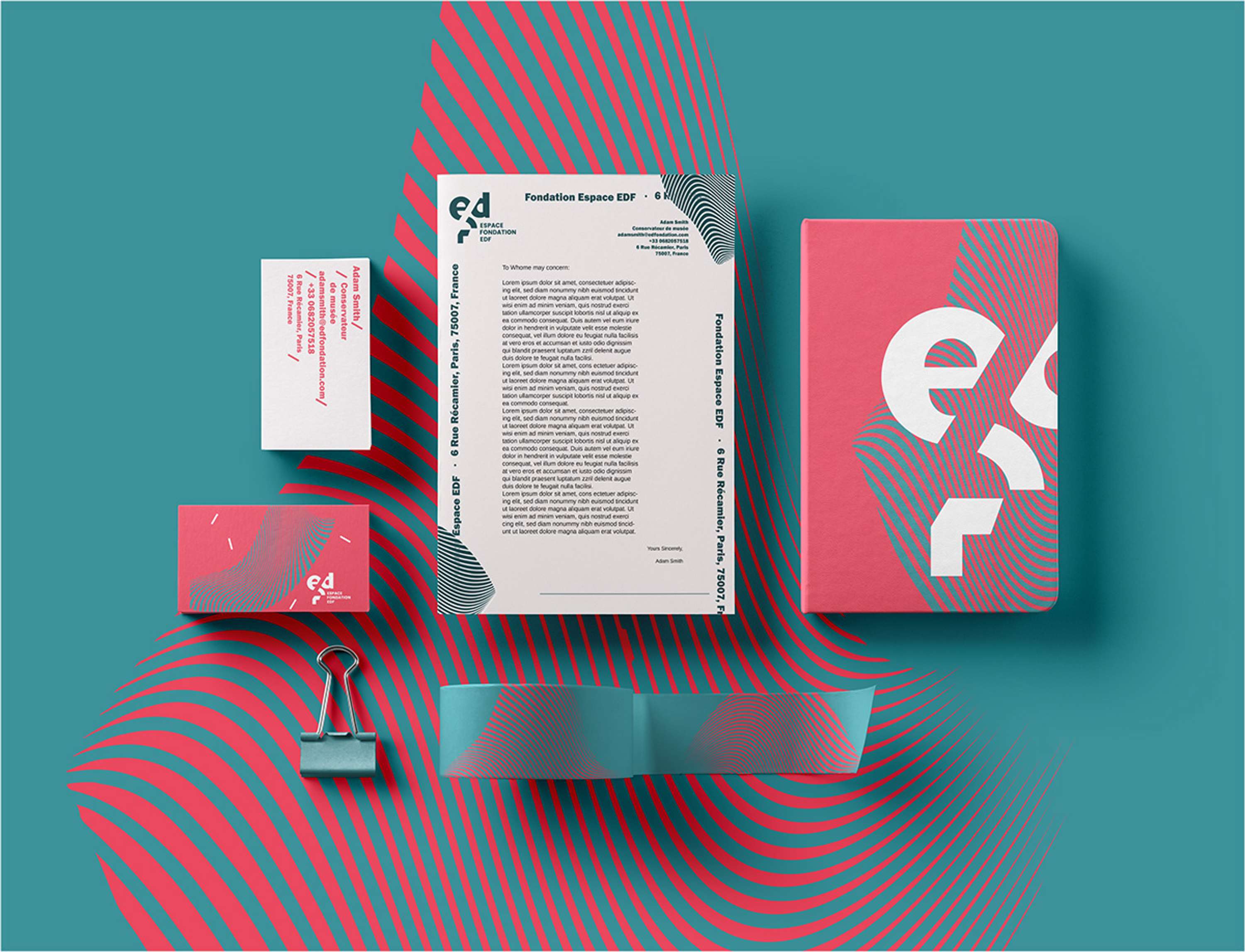 Espace Fondation  EDF- A visual identity by Emily Tse