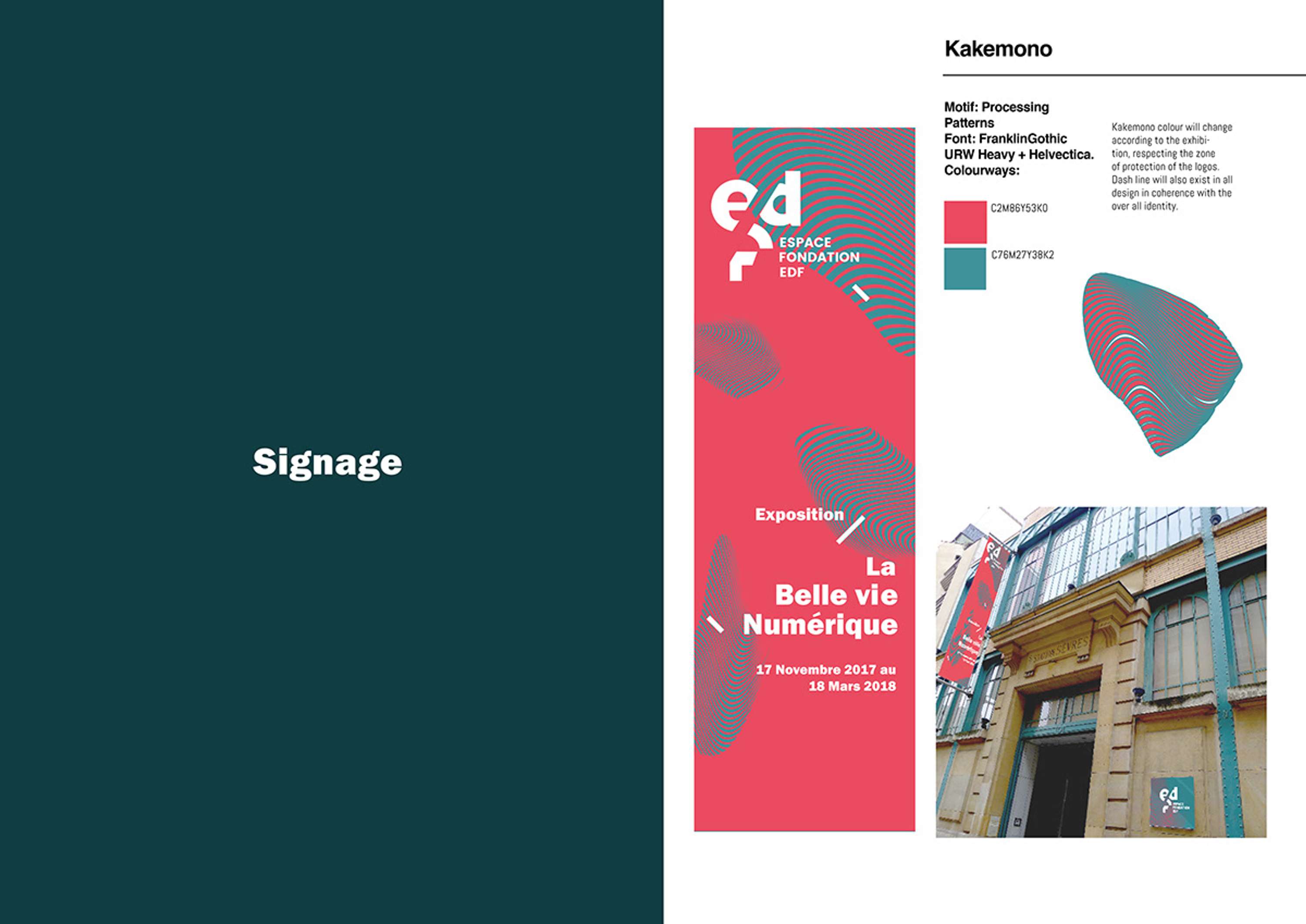 Espace Fondation  EDF- A visual identity by Emily Tse