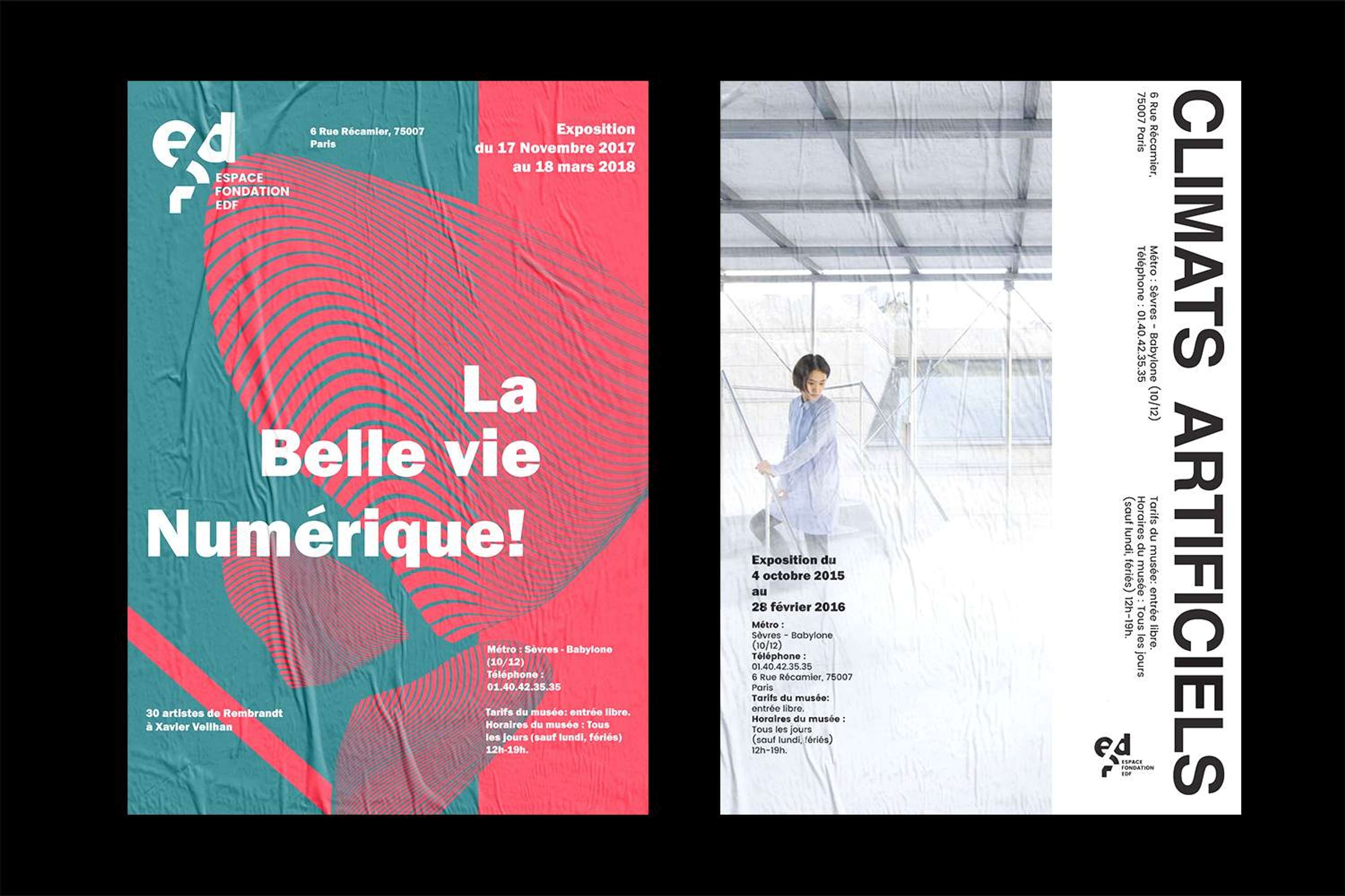 Espace Fondation  EDF- A visual identity by Emily Tse