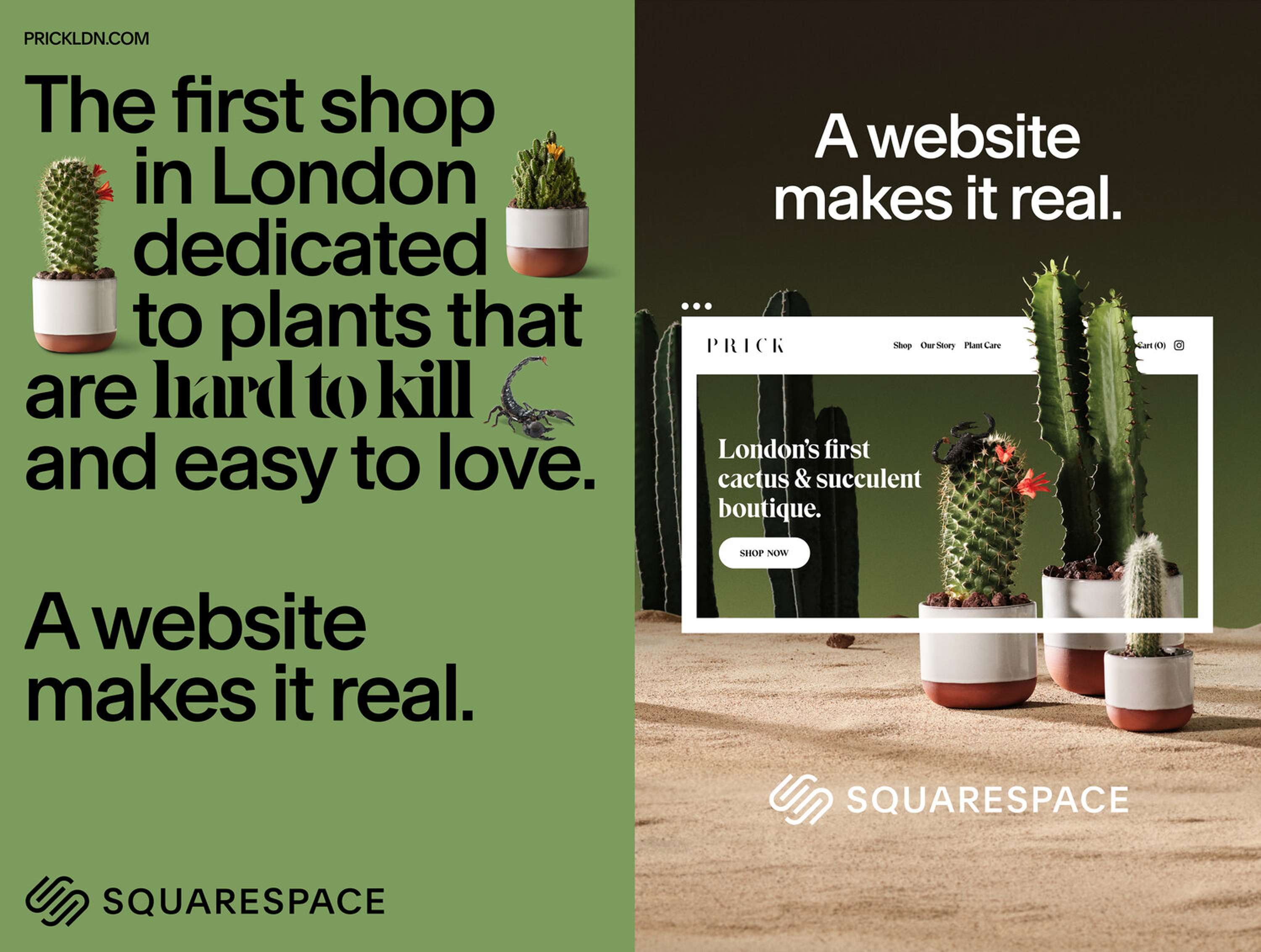 Squarespace make deals it real