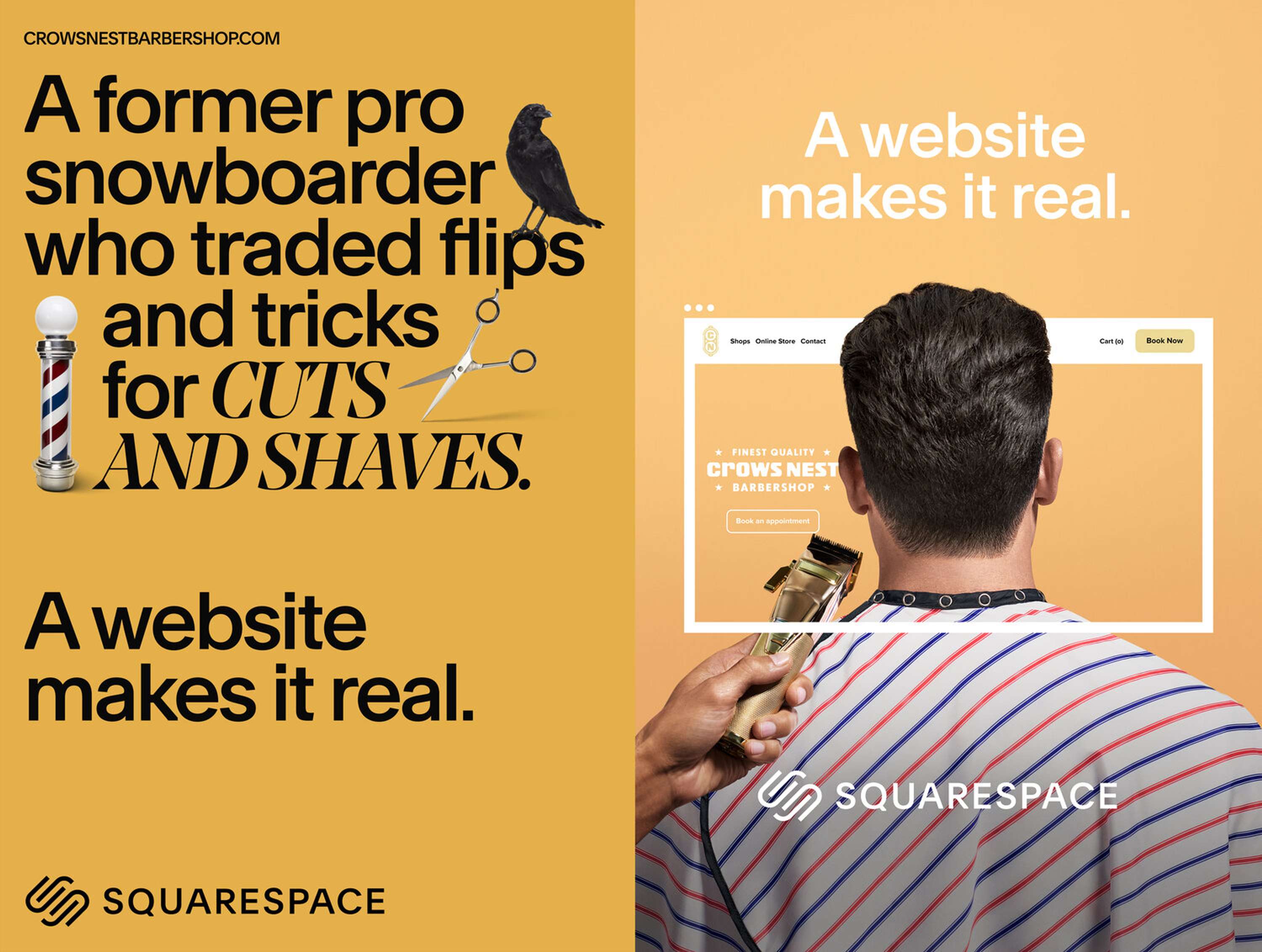 Squarespace make deals it real