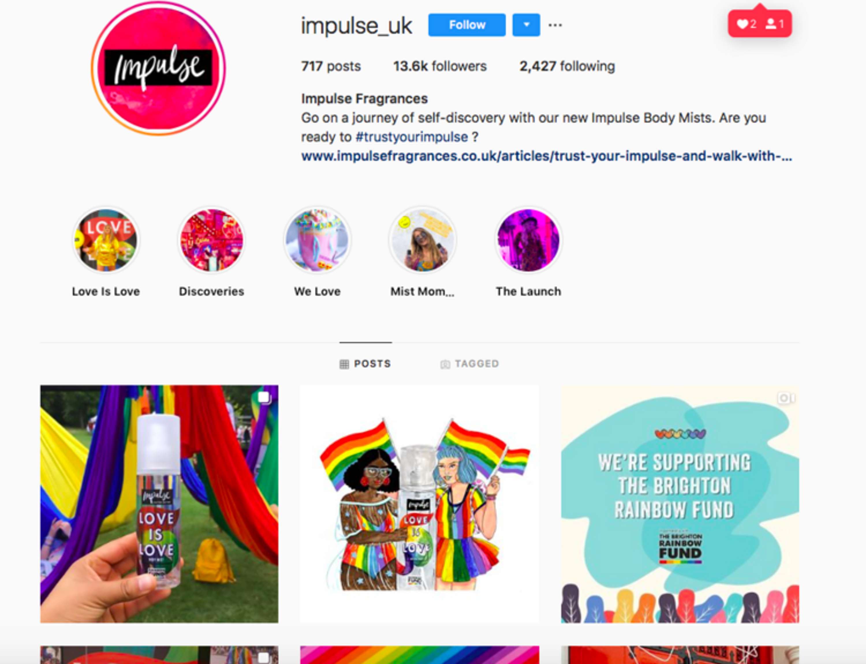client work - Impulse x Pride by Ella Masters