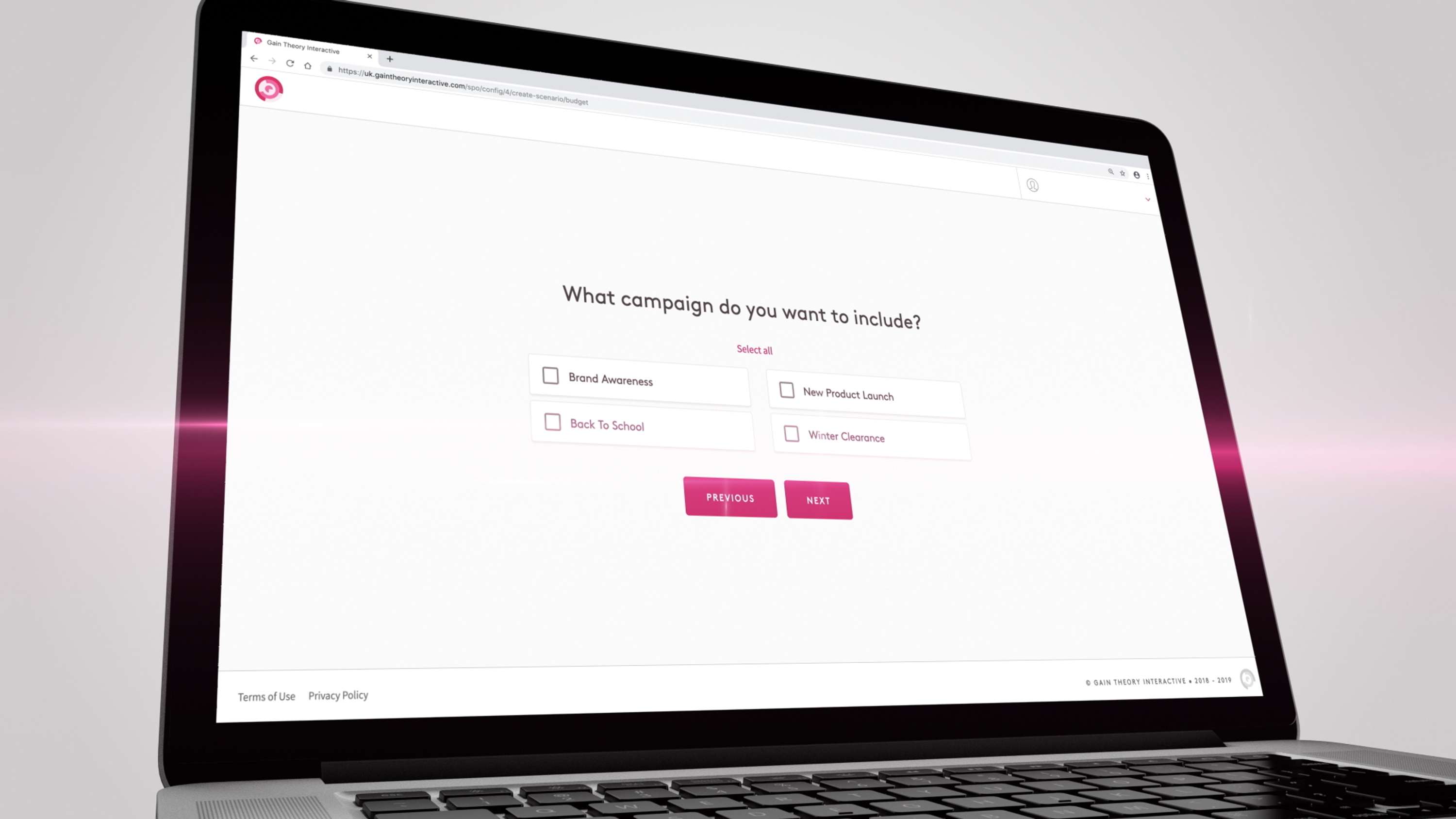 Gain Theory interactive by Adam Dahrouge