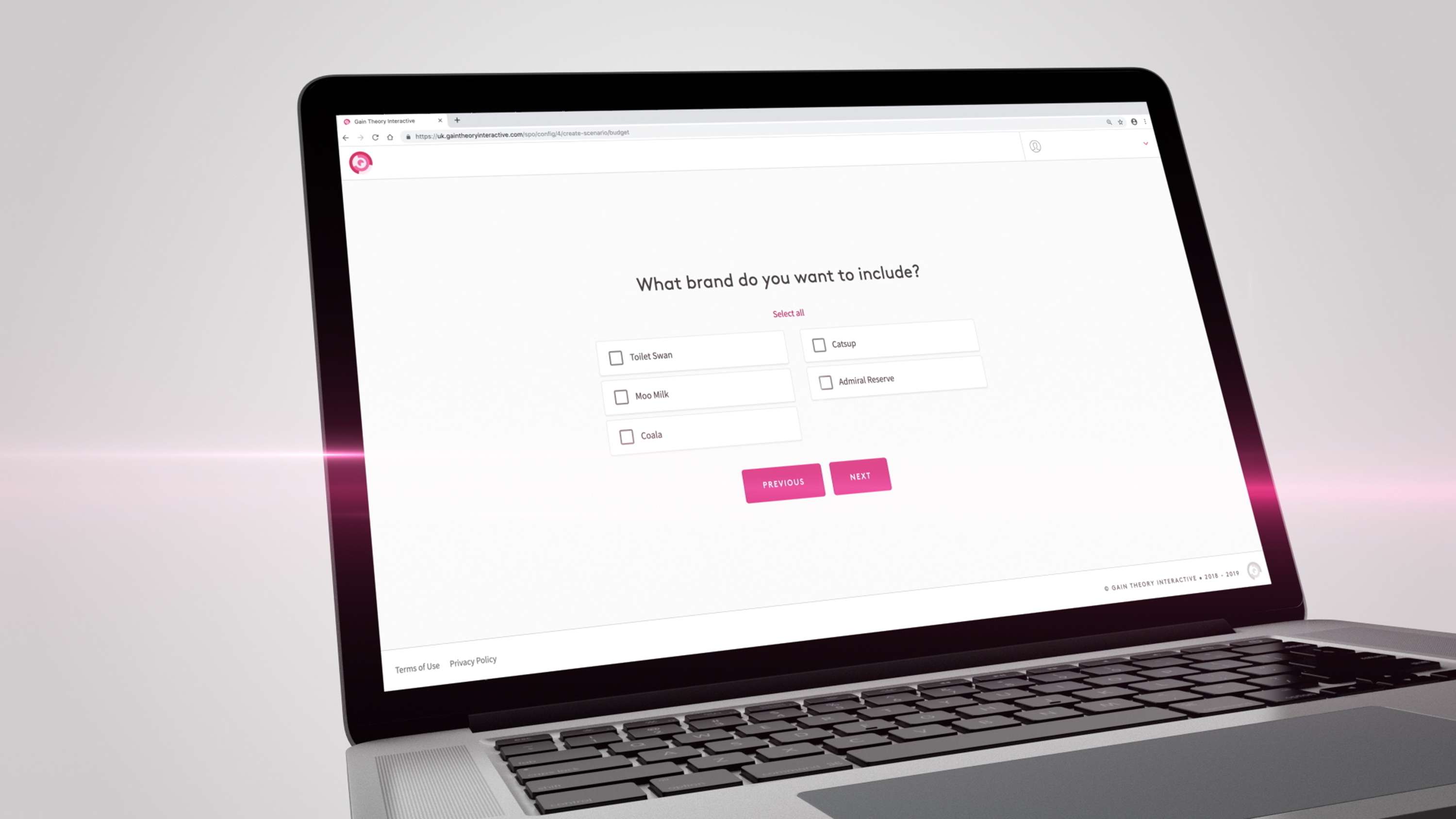 Gain Theory interactive by Adam Dahrouge