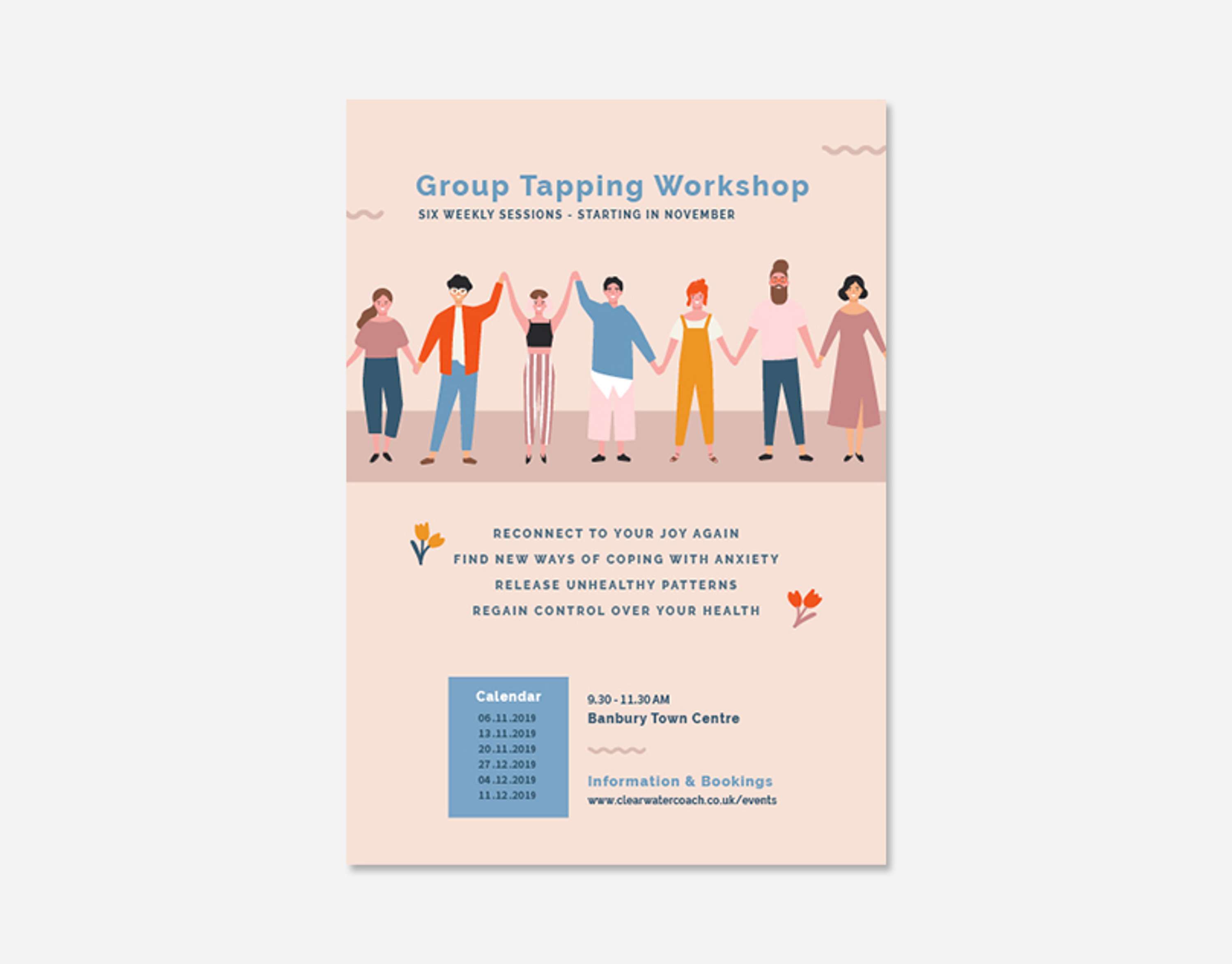 Flyer for holistic event by Lucie Carpentier